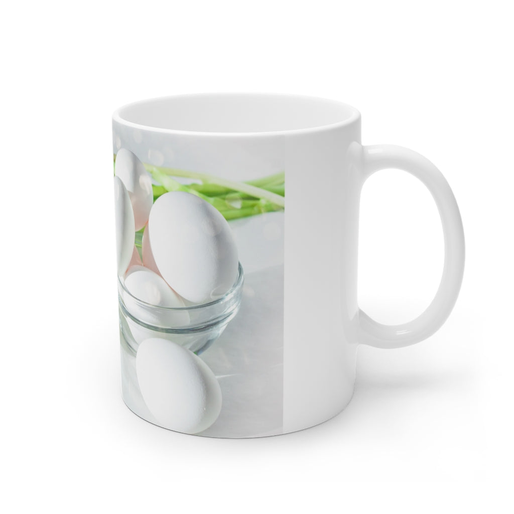 Easter White Ceramic Mug, 11oz and 15oz