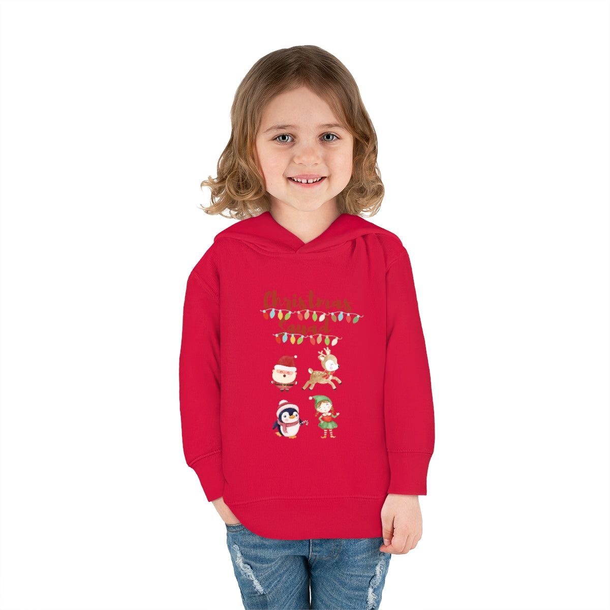 Christmas Squad Toddler Pullover Fleece Hoodie