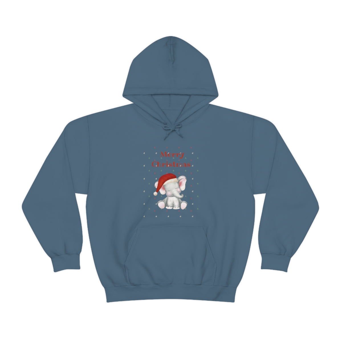 Cute Christmas Elephant Unisex Heavy Blend™ Hooded Sweatshirt