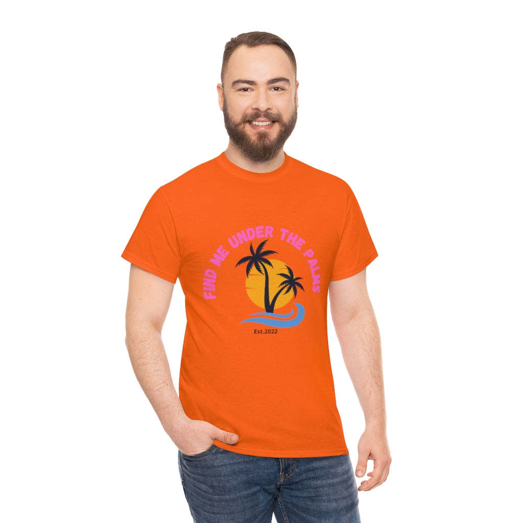 Find Under The Palms Unisex Heavy Cotton Tee