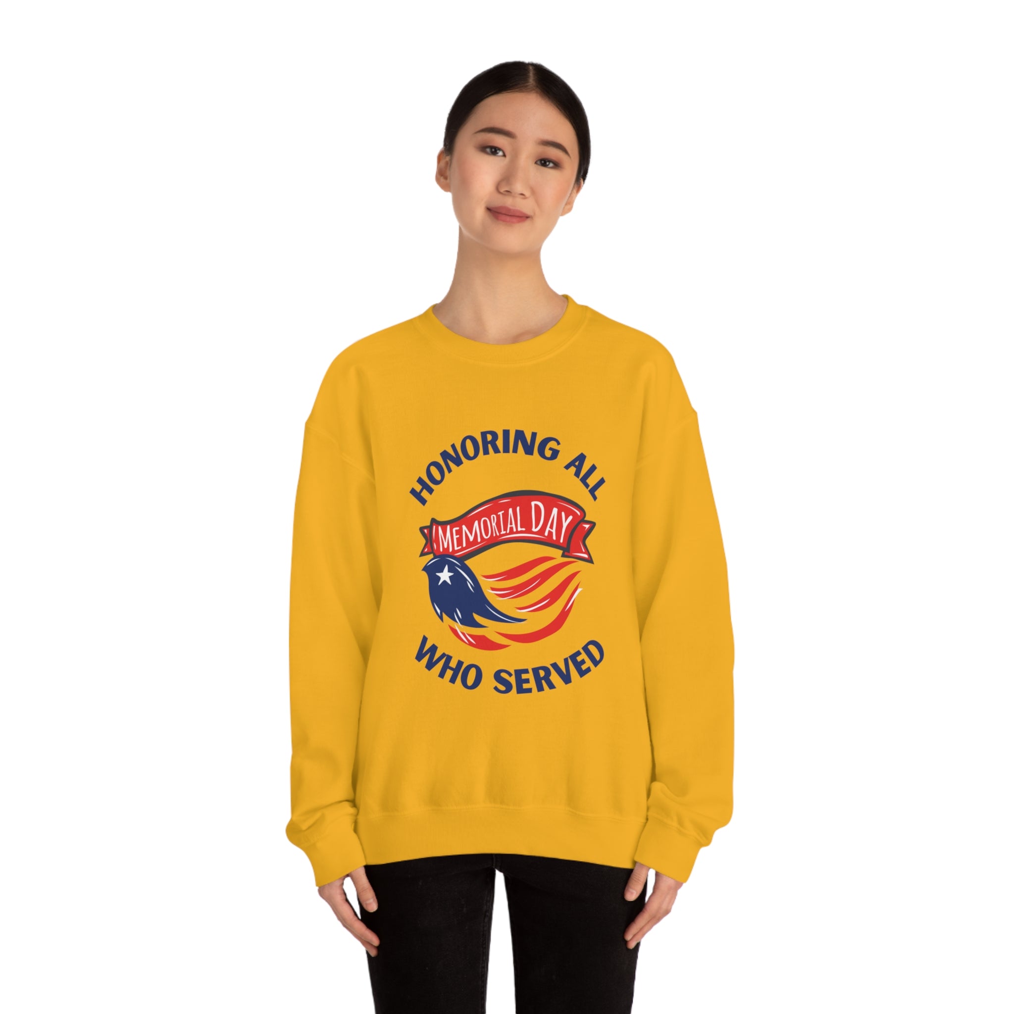 Memorial Day Honoring All Who Served Unisex Heavy Blend™ Crewneck Sweatshirt