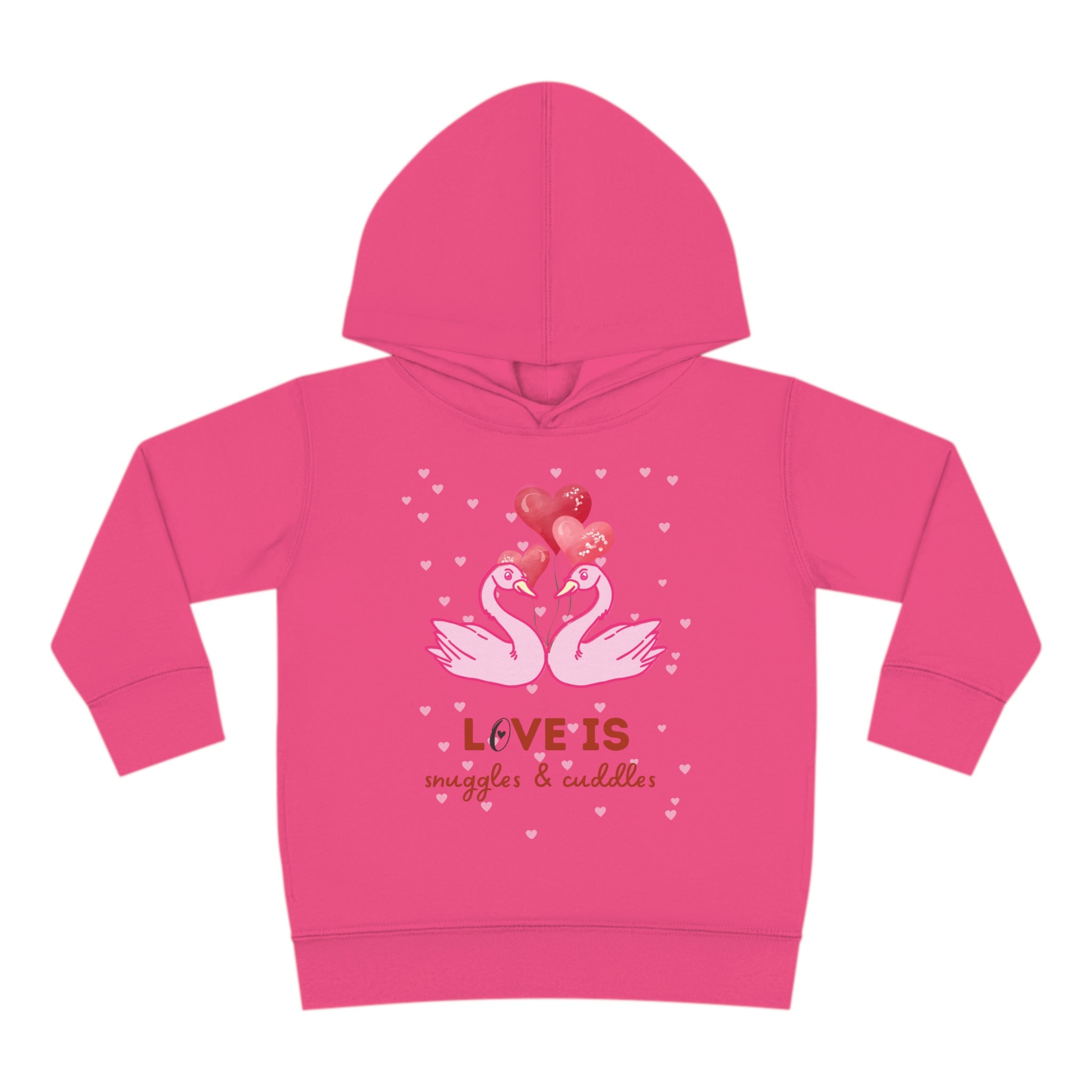 Love Is Snuggle & Cuddles Toddler Pullover Fleece Hoodie