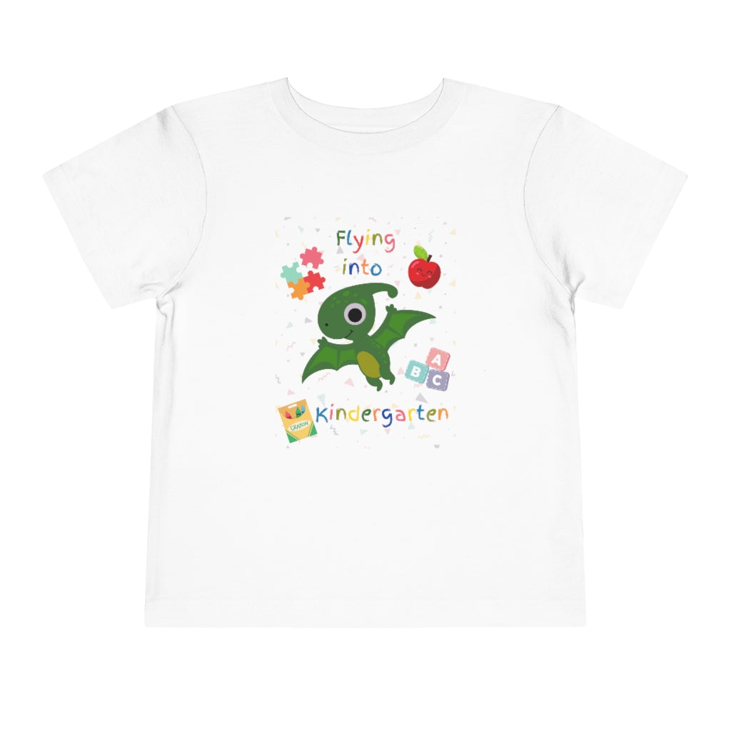 Flying Into Kindergarten Toddler Short Sleeve Tee