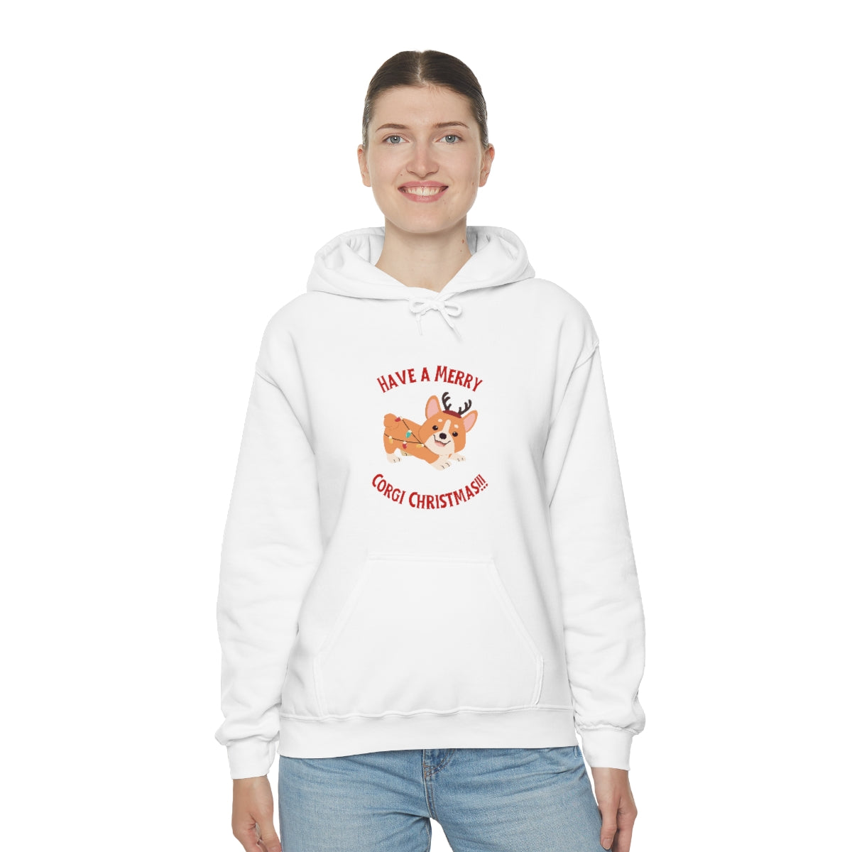 Have A Merry Corgi Christmas Unisex Heavy Blend™ Hooded Sweatshirt