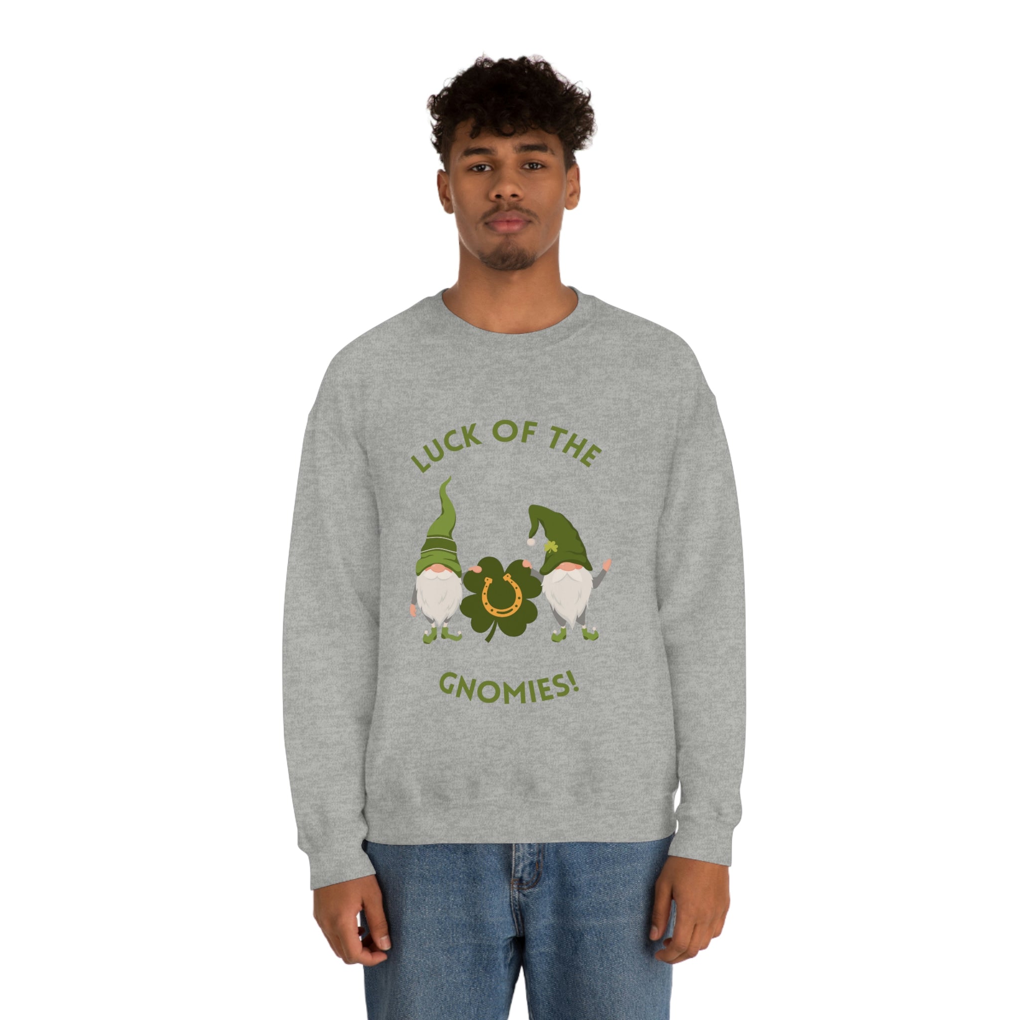 The Luck Of The Gnomies! Unisex Heavy Blend™ Crewneck Sweatshirt