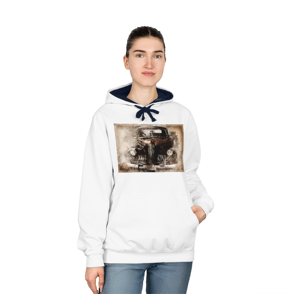 Old Truck Unisex Varsity Hoodie