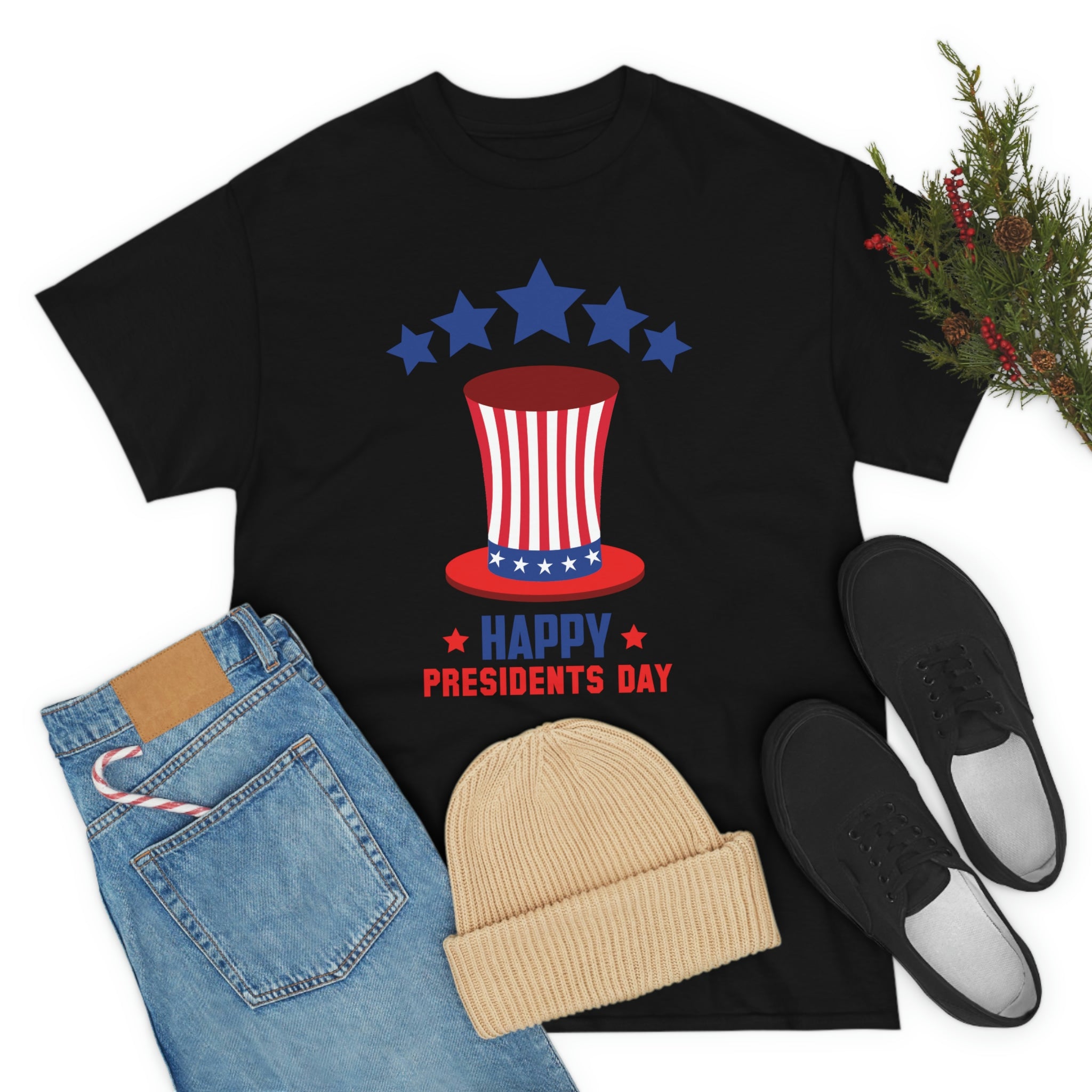 Happy President's Day Hat Unisex Heavy Cotton Tee