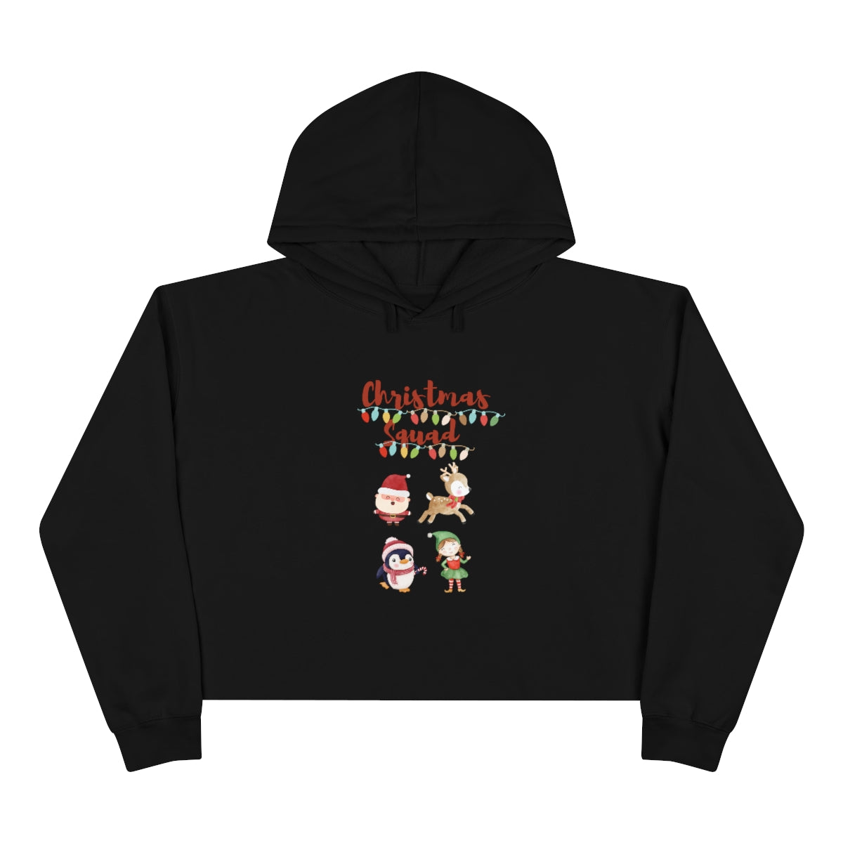 Christmas Squad Crop Hoodie