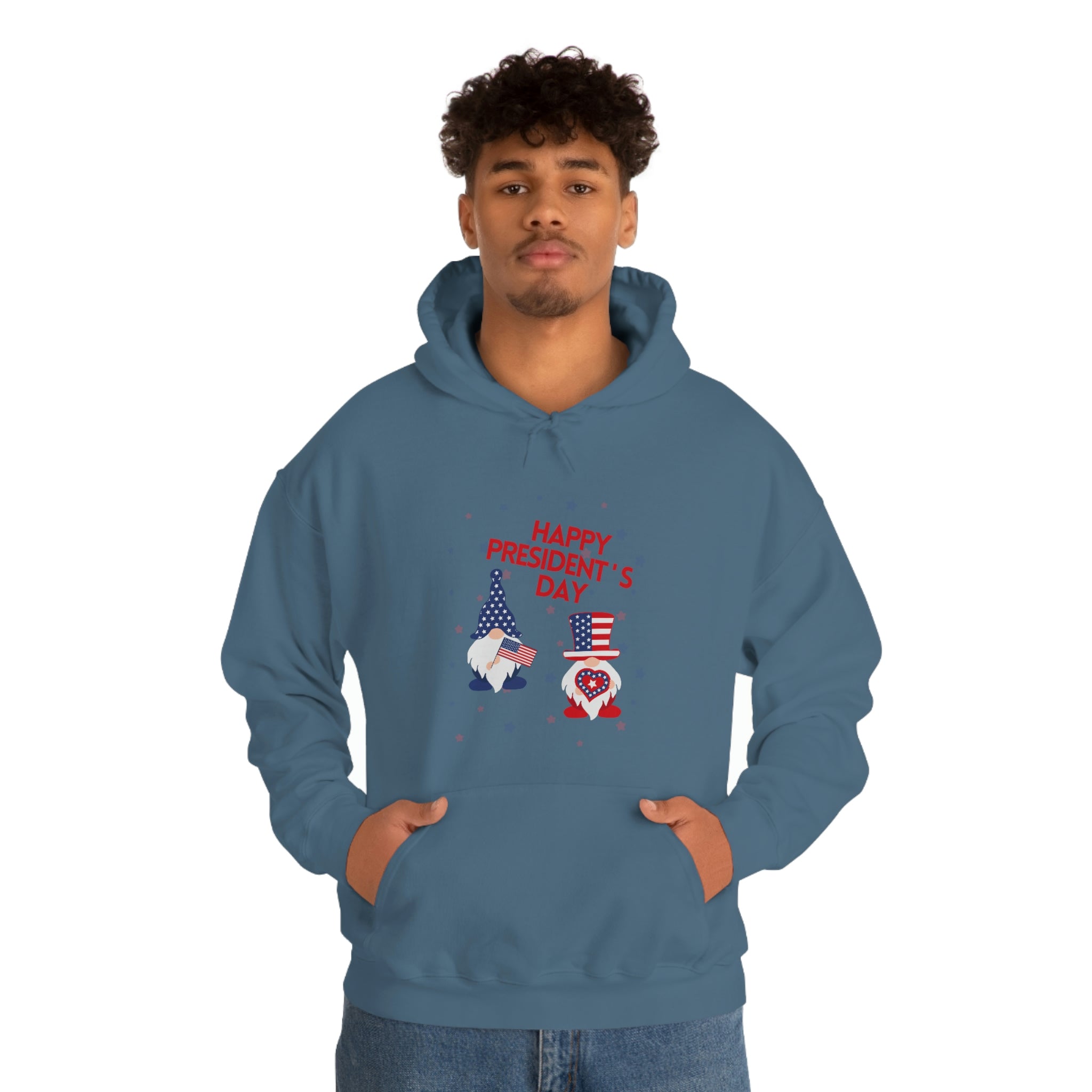 Happy President's Day Gnome Unisex Heavy Blend™ Hooded Sweatshirt