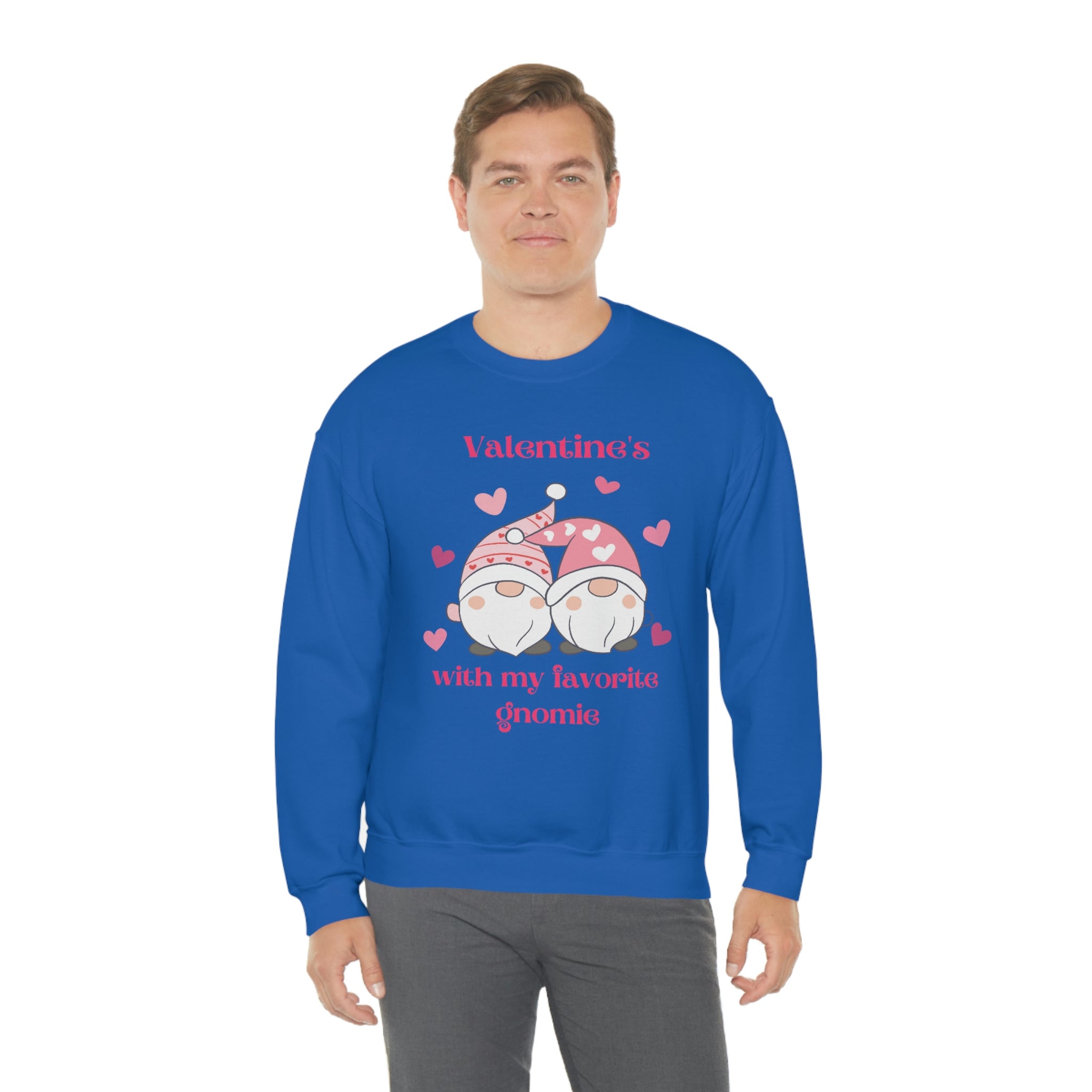 Valentine's With My Favorite Gnomie Unisex Heavy Blend™ Crewneck Sweatshirt