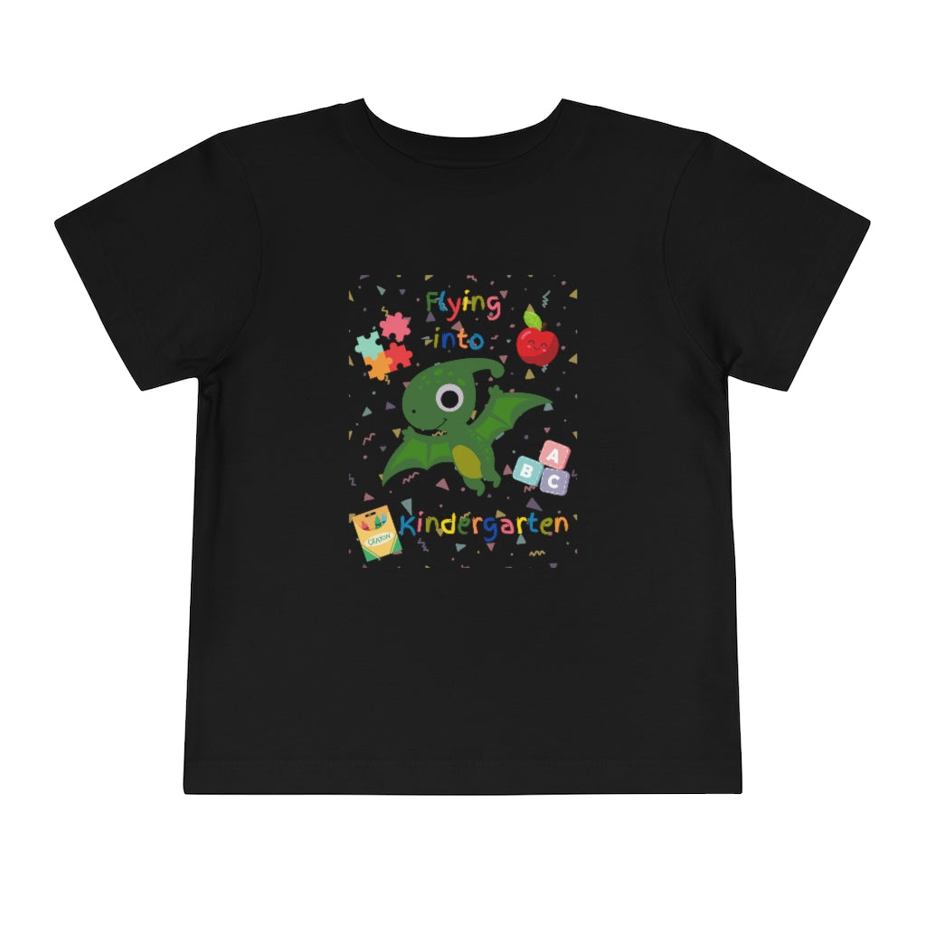 Flying Into Kindergarten Toddler Short Sleeve Tee