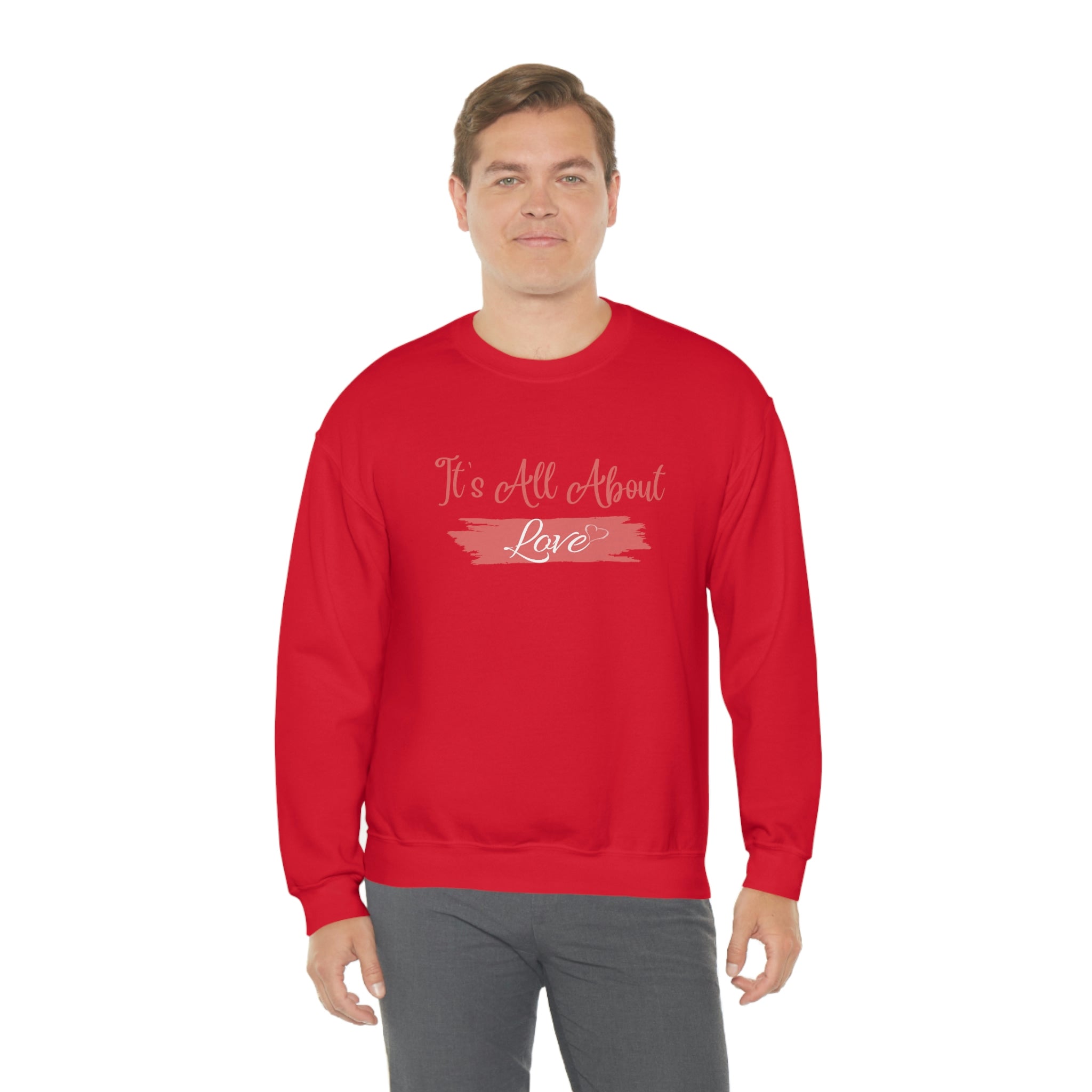 It's All About Love Unisex Heavy Blend™ Crewneck Sweatshirt