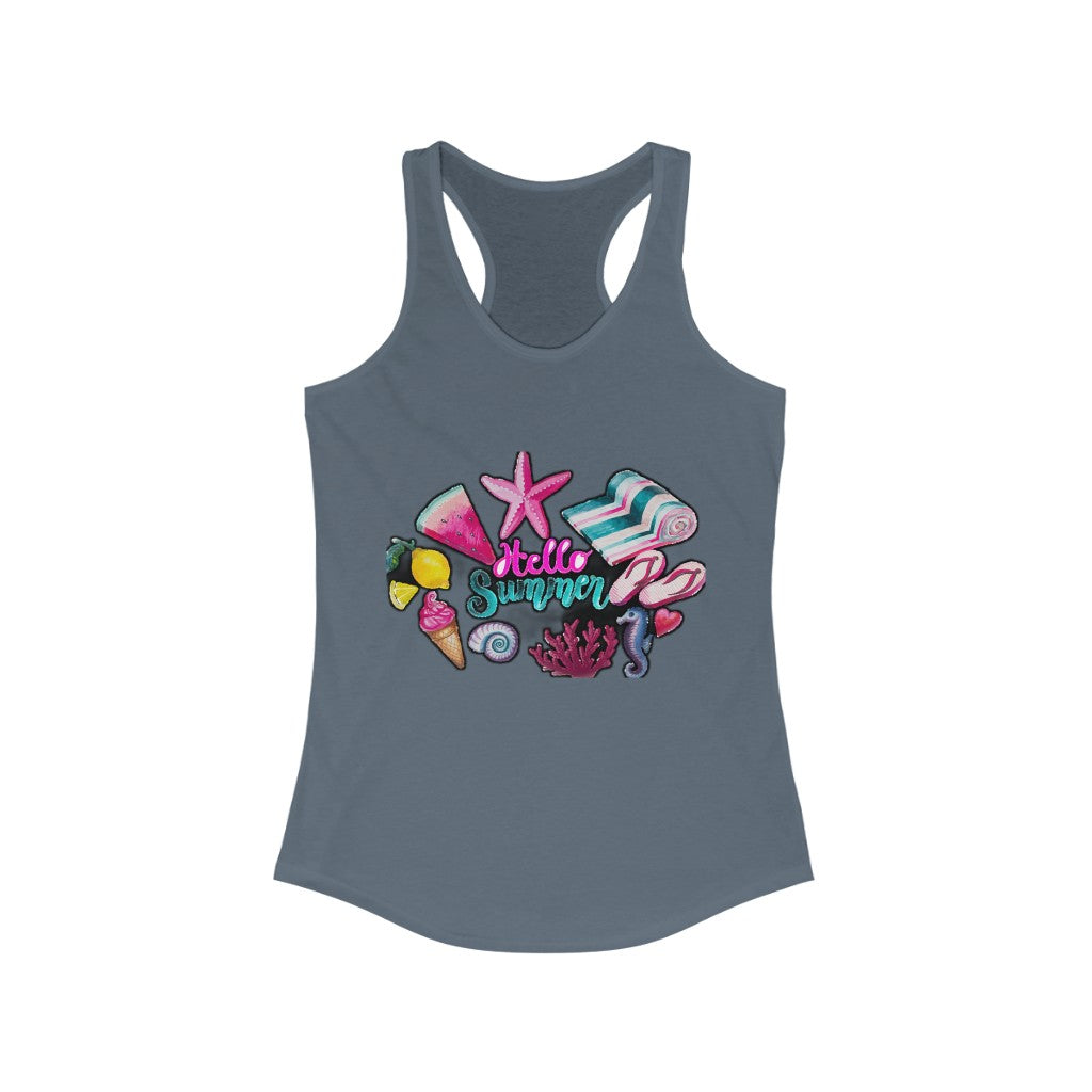 Hello Summer Women's Ideal Racerback Tank