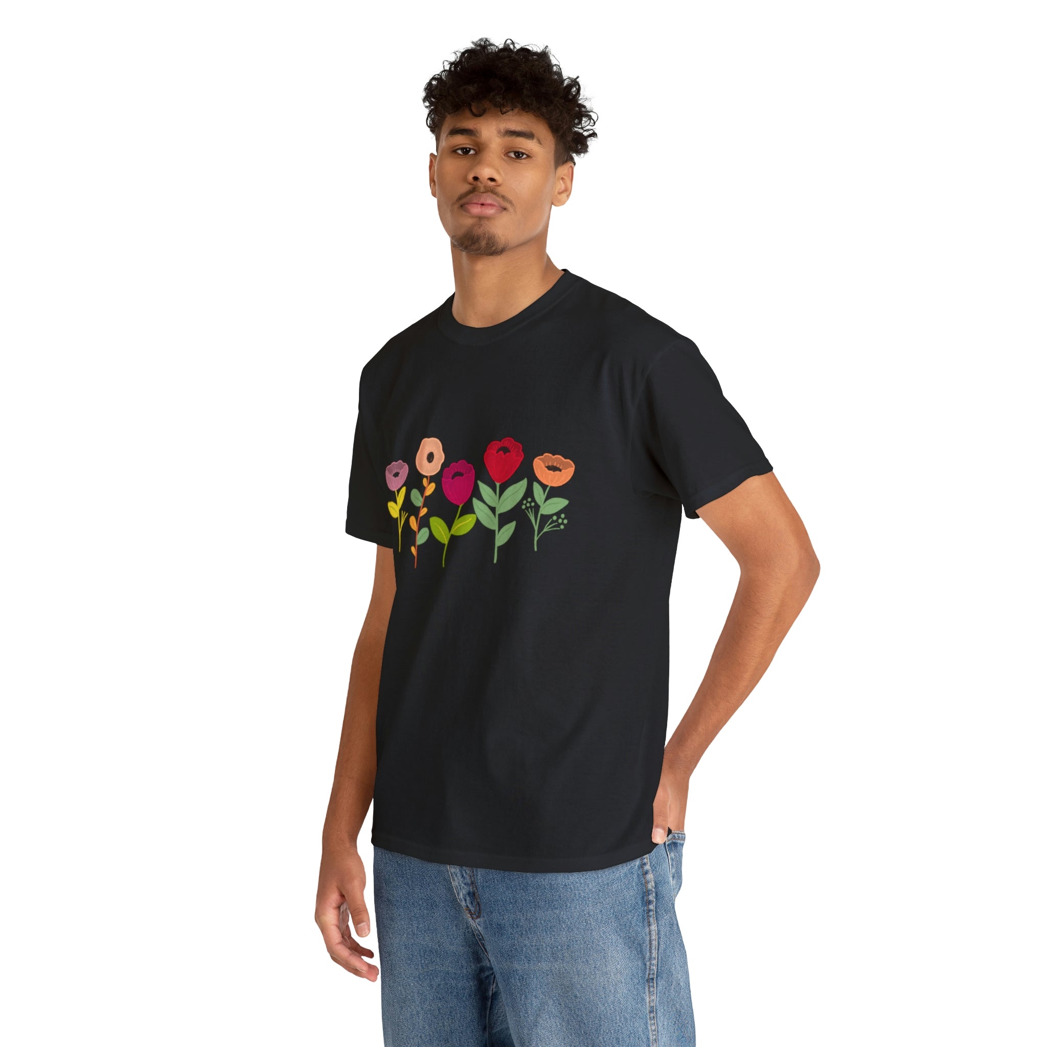 Spring Flowers Unisex Heavy Cotton Tee