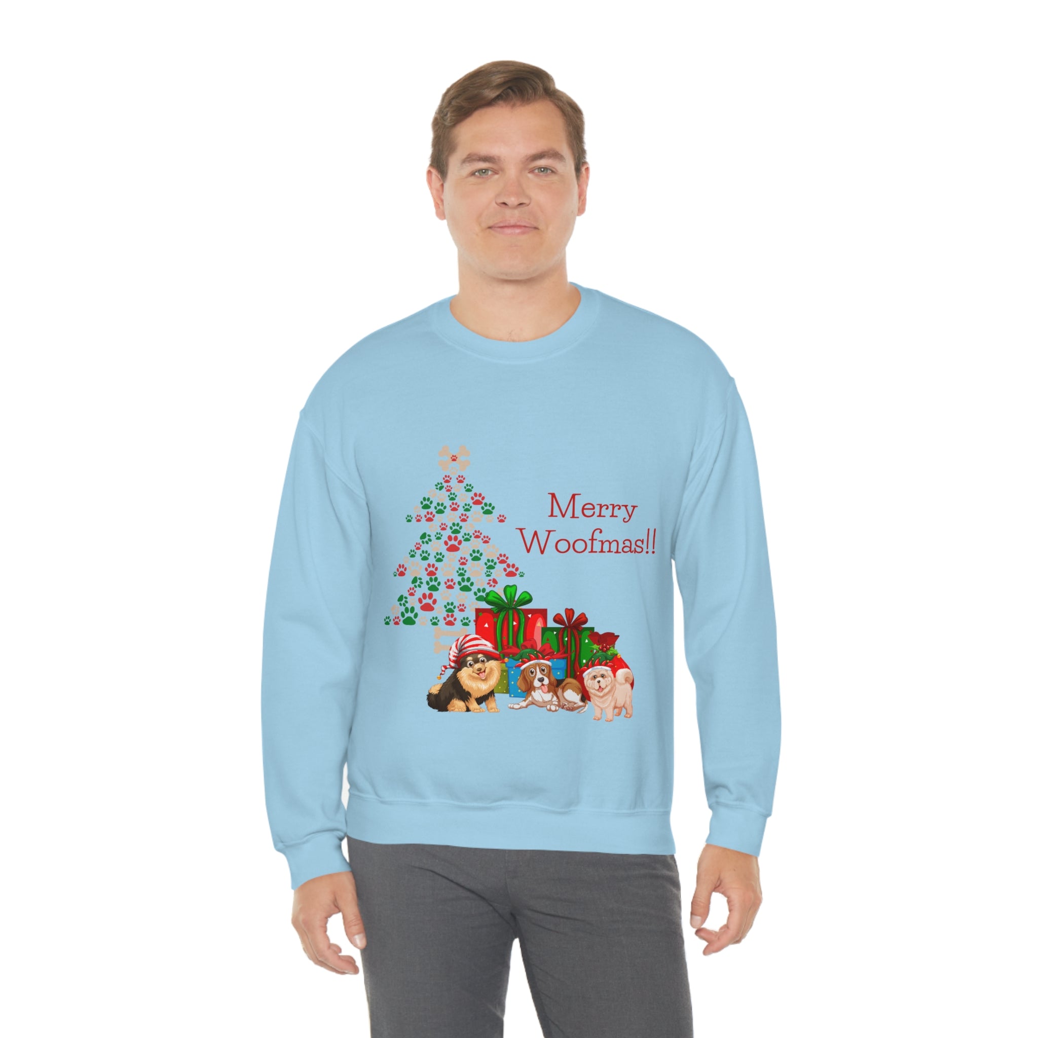 Merry Woolfmas Unisex Heavy Blend™ Crewneck Sweatshirt