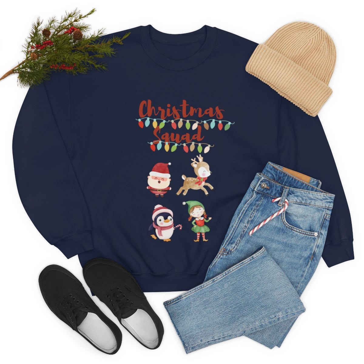 Christmas Squad Unisex Heavy Blend™ Crewneck Sweatshirt