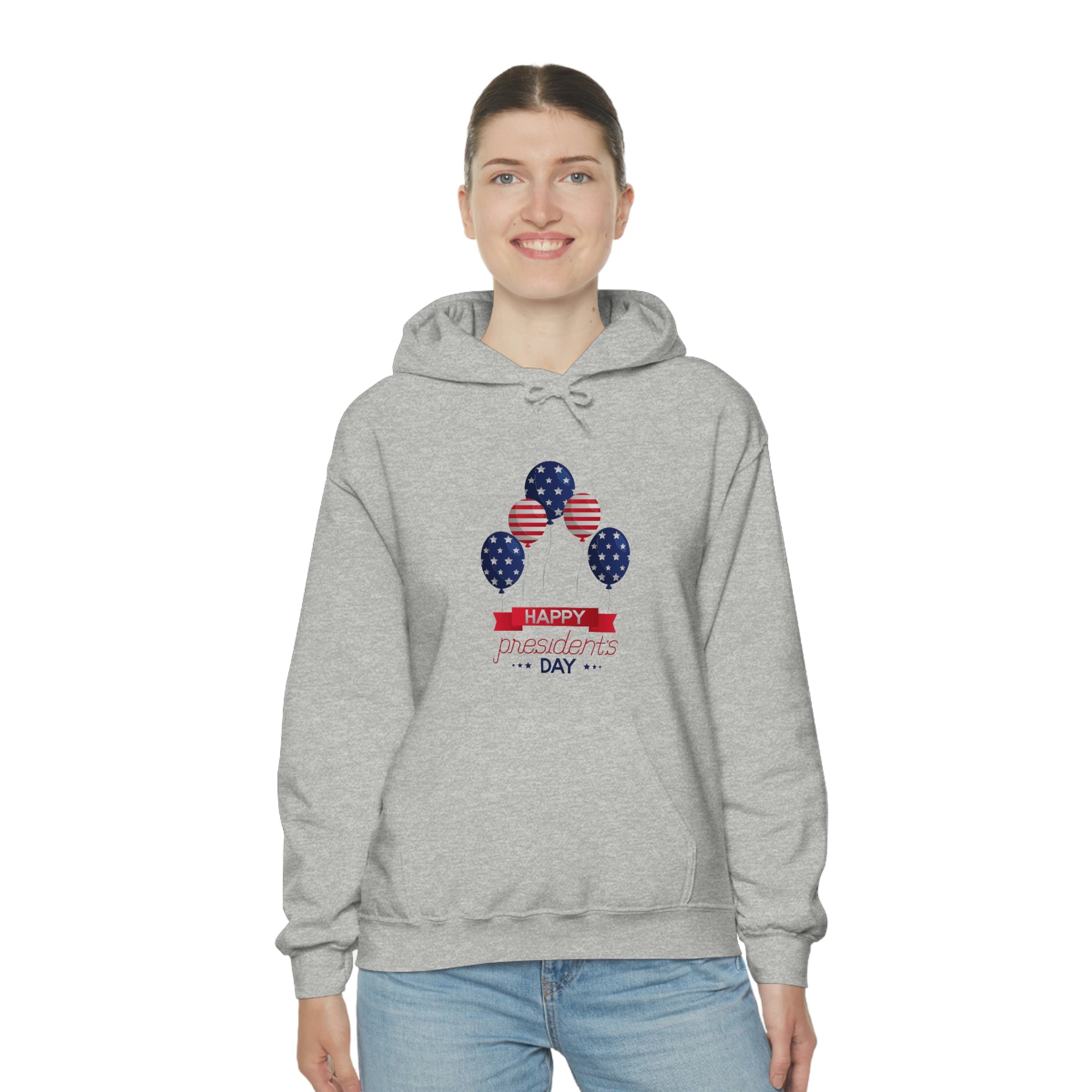 Happy President's Day Stars & Stripe Unisex Heavy Blend™ Hooded Sweatshirt