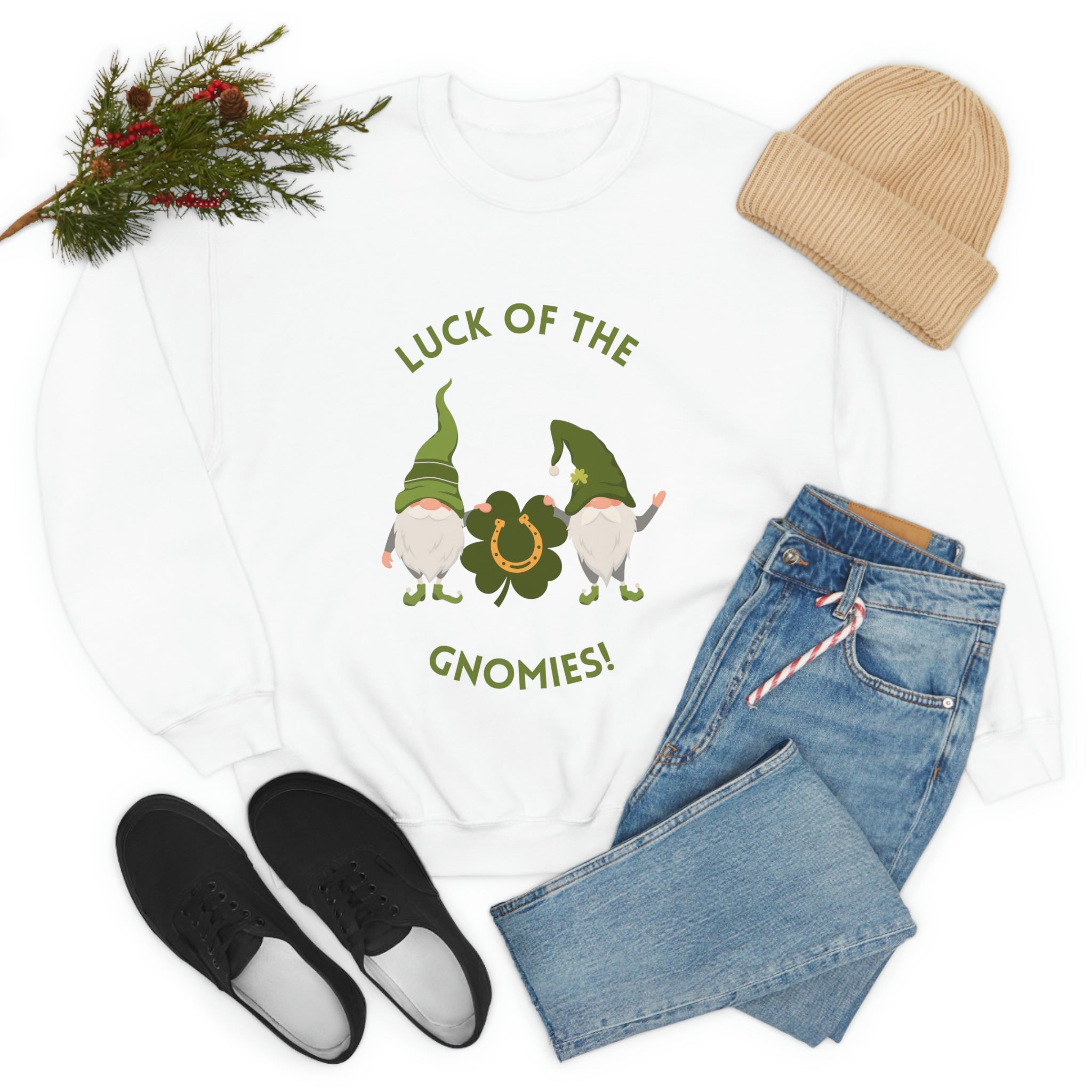 The Luck Of The Gnomies! Unisex Heavy Blend™ Crewneck Sweatshirt