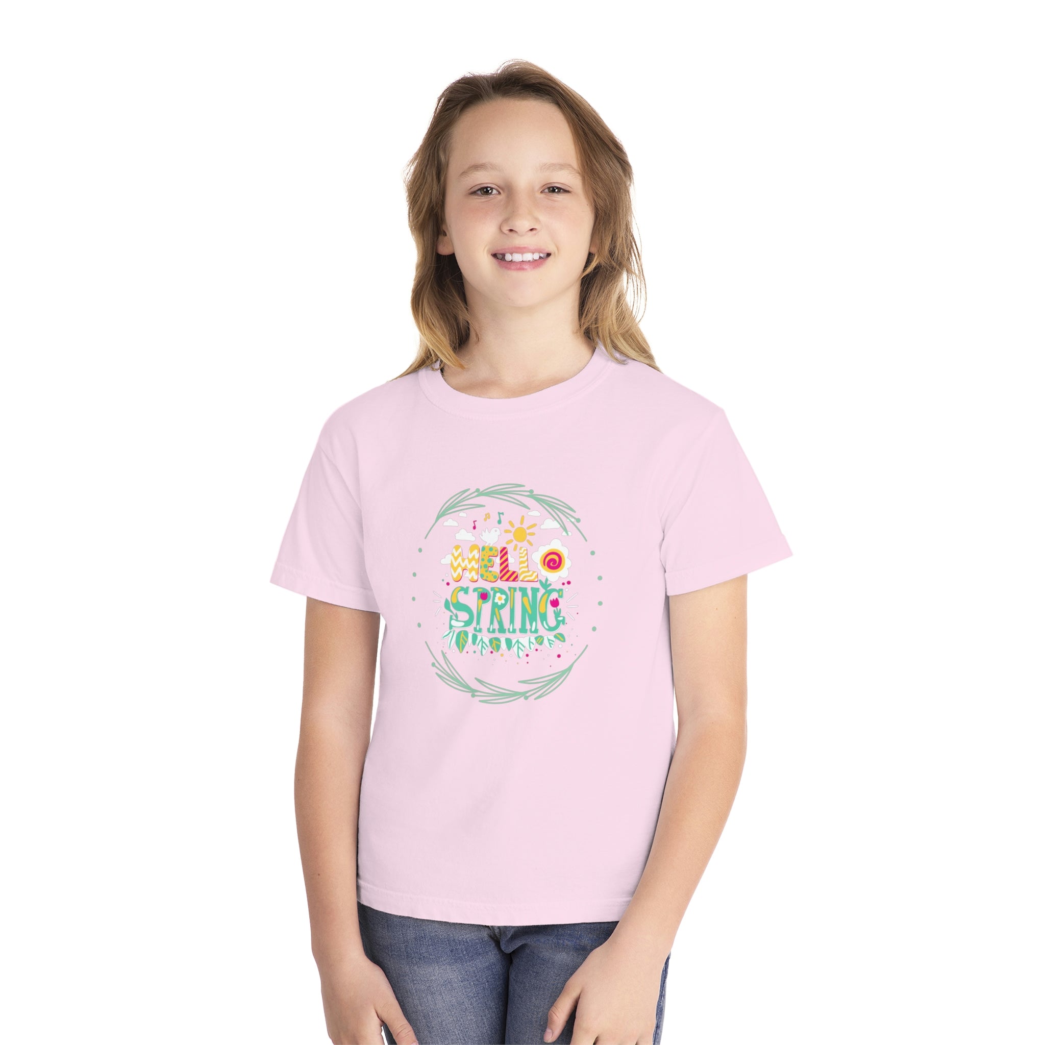 Hello Spring Youth Midweight Tee