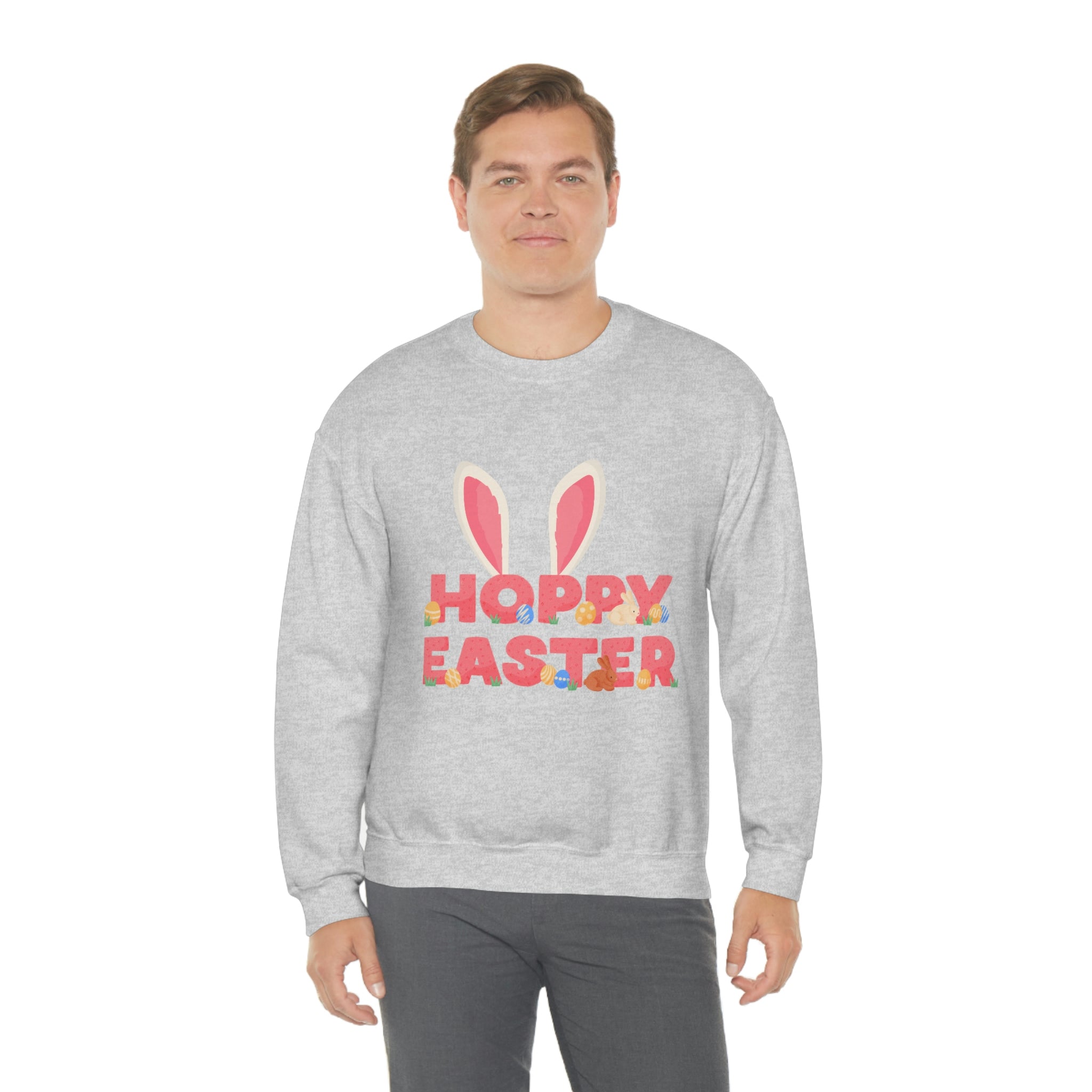 The Hoppy Easter Unisex Heavy Blend™ Crewneck Sweatshirt