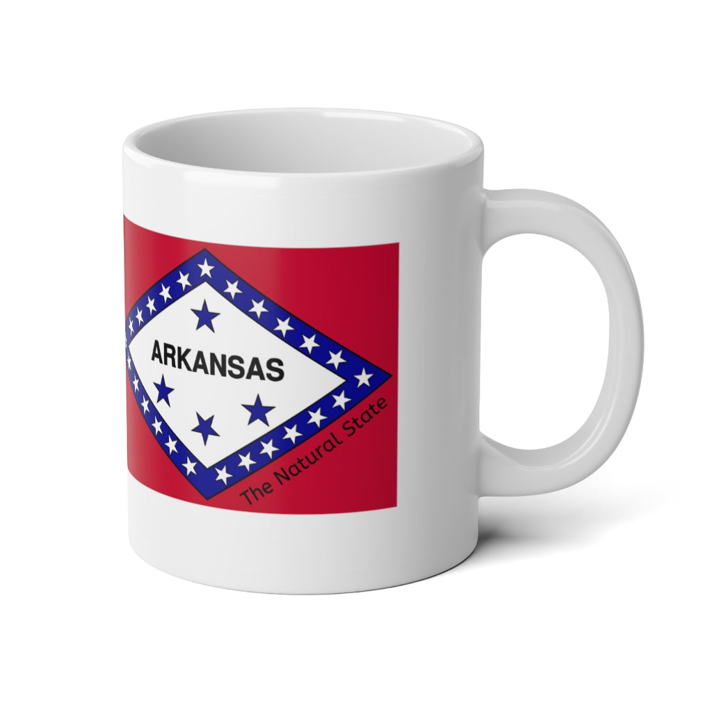 Arkansas State Flag Jumbo Mug, 20oz