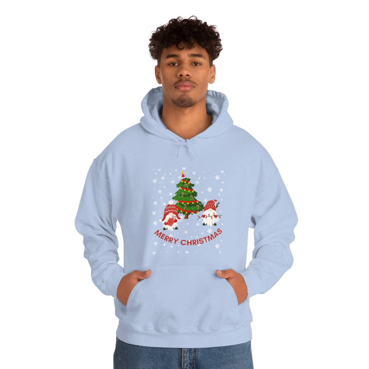 Merry & Bright Holidays Christmas Unisex Heavy Blend™ Hooded Sweatshirt