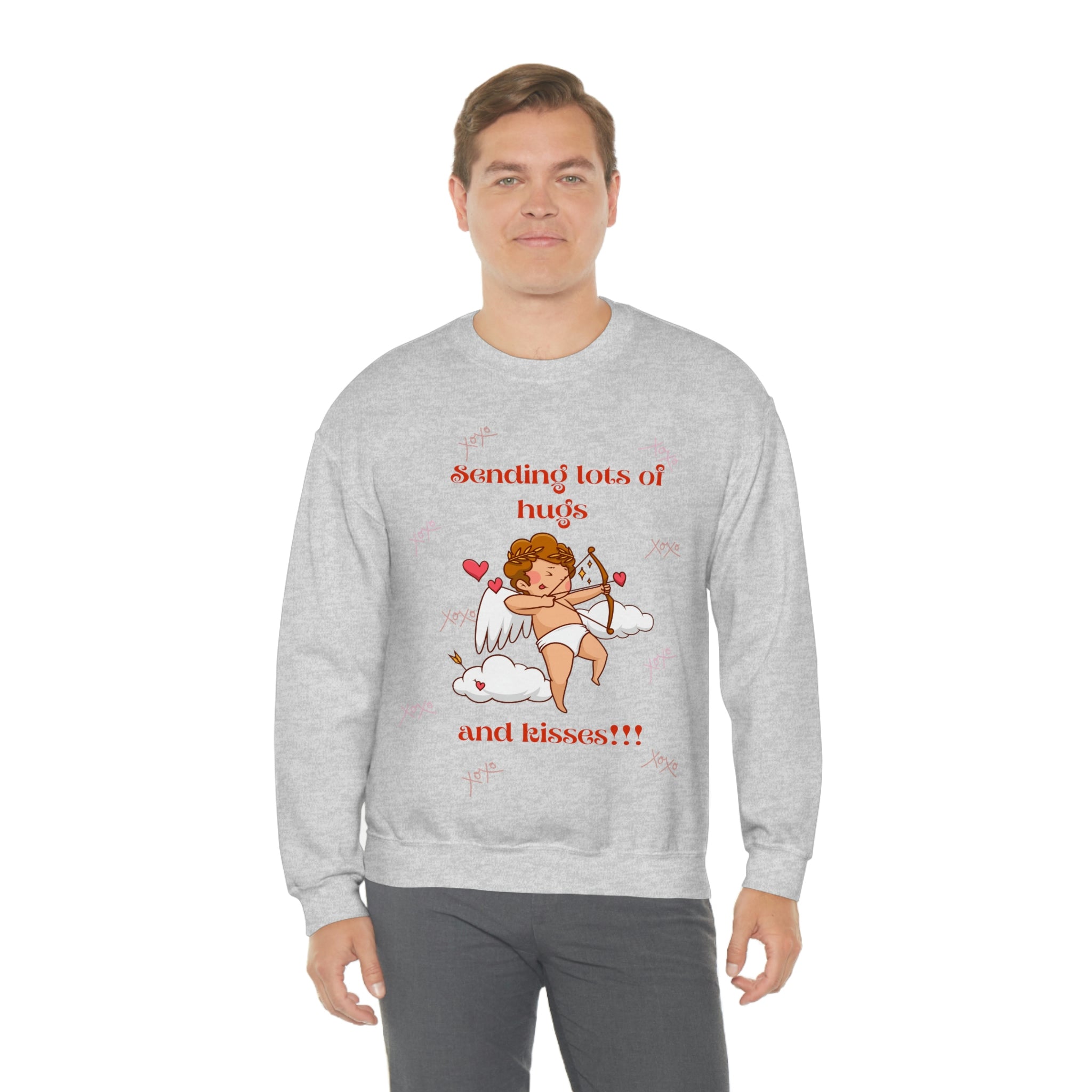 Sending Lots Of Hugs & Kisses!! Unisex Heavy Blend™ Crewneck Sweatshirt