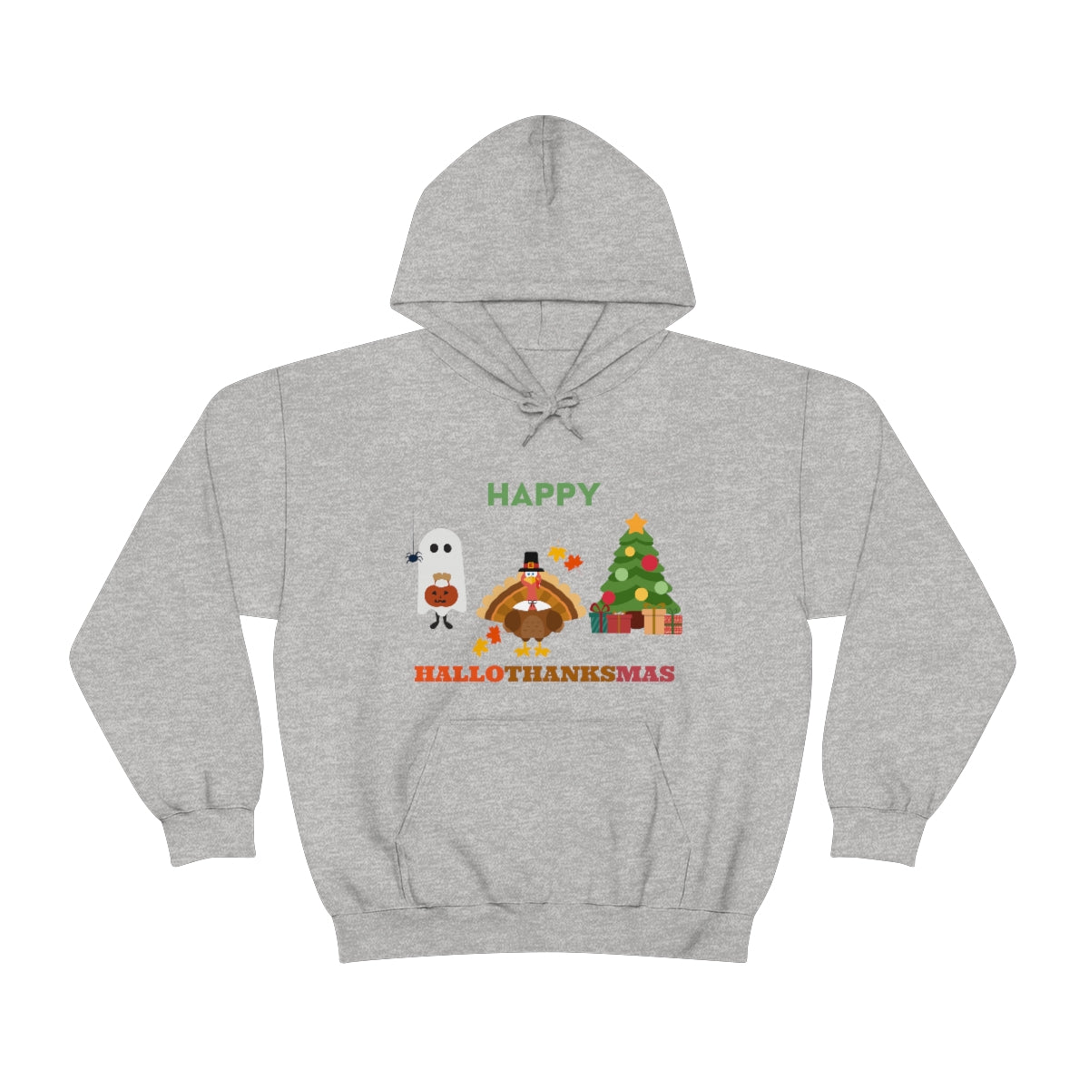 Happy Hallothanksmas Unisex Heavy Blend™ Hooded Sweatshirt