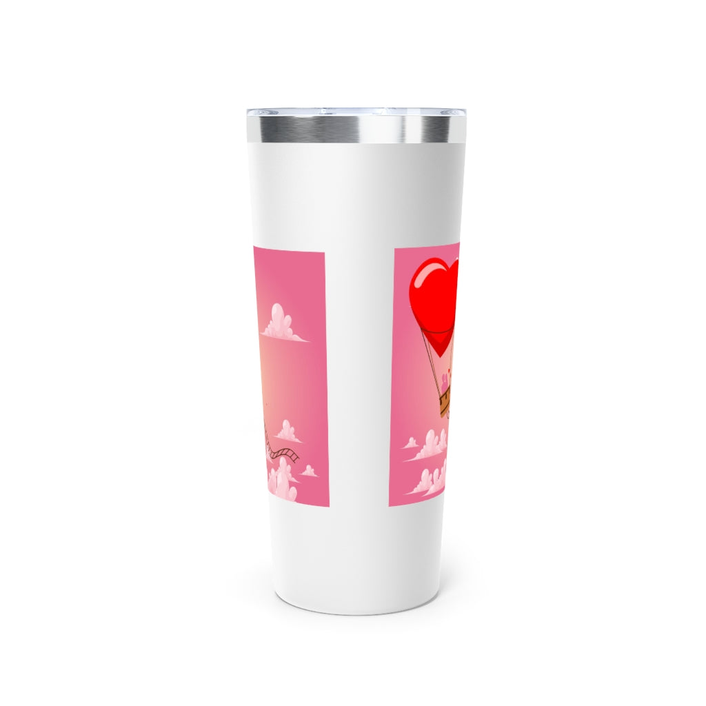 Happy Valentine Day Copper Vacuum Insulated Tumbler, 22oz