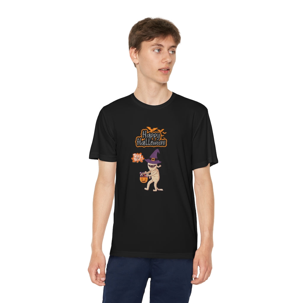 Happy Halloween Mummy Youth Competitor Tee