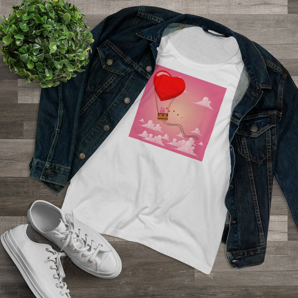 Happy Valentine's Day Organic Women's Lover T-shirt