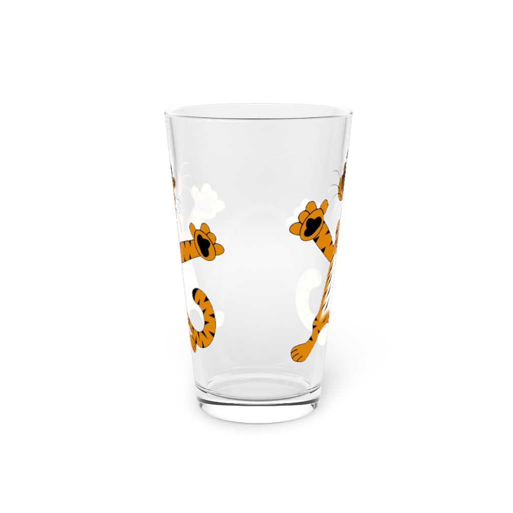 Tiger Pint Glass, 16oz