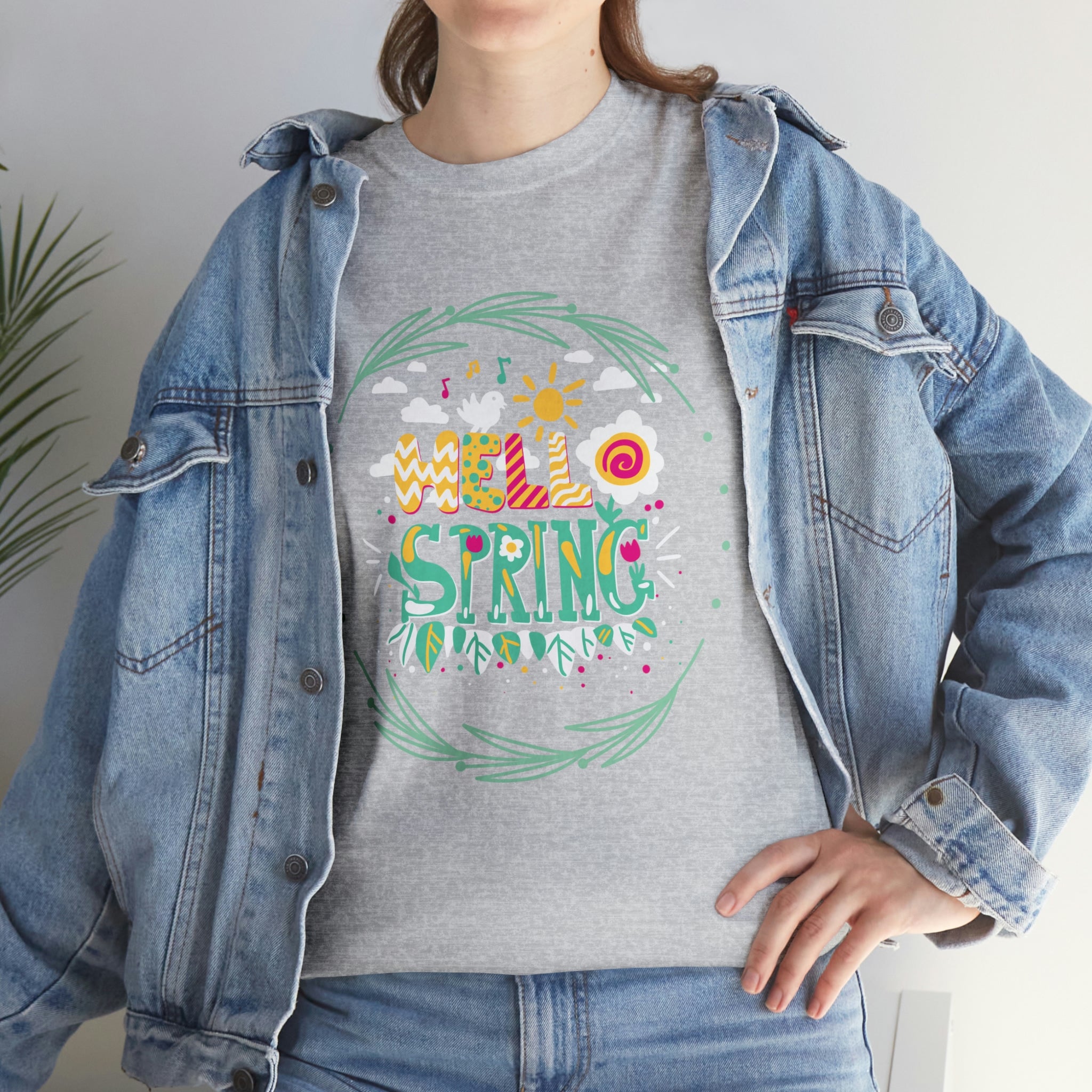 Hello Spring Unisex Heavy Cotton Tee