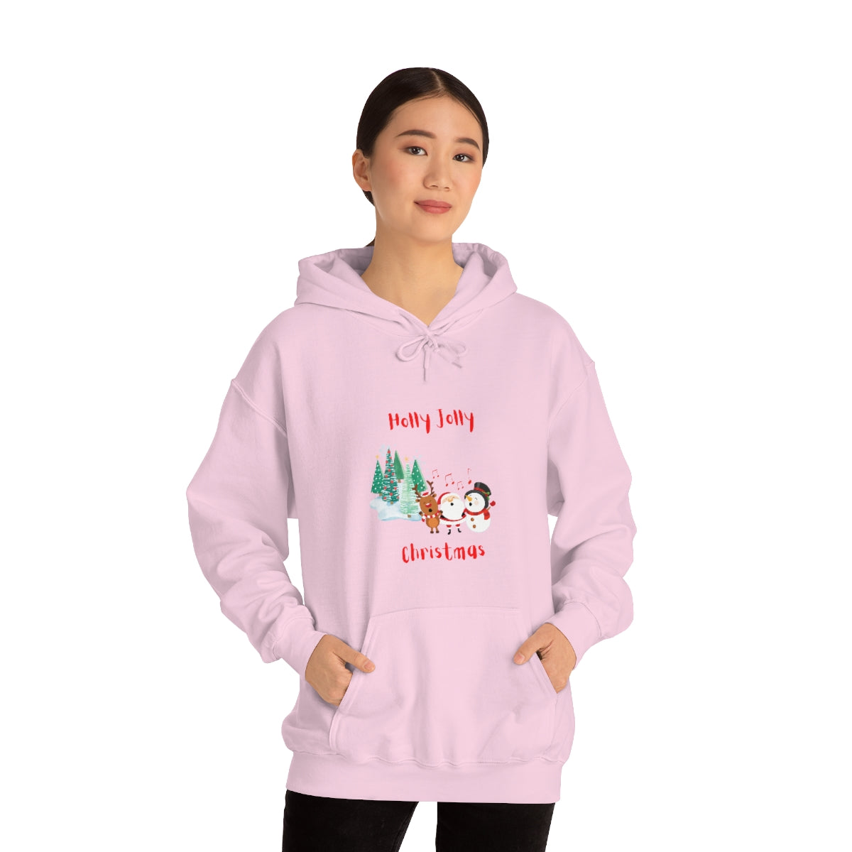 Holly Jolly Christmas Unisex Heavy Blend™ Hooded Sweatshirt