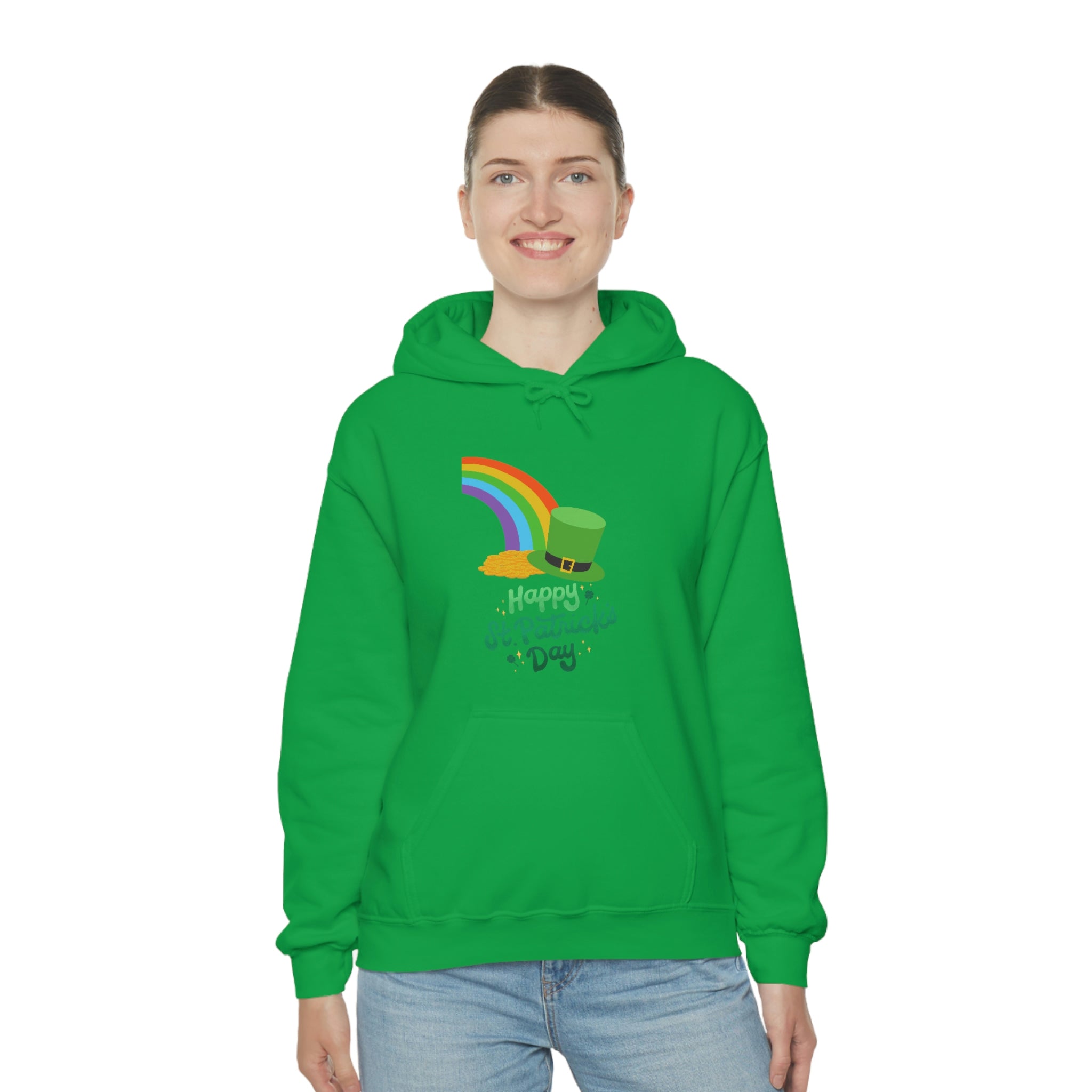 Happy Saint Patrick Day Unisex Heavy Blend™ Hooded Sweatshirt