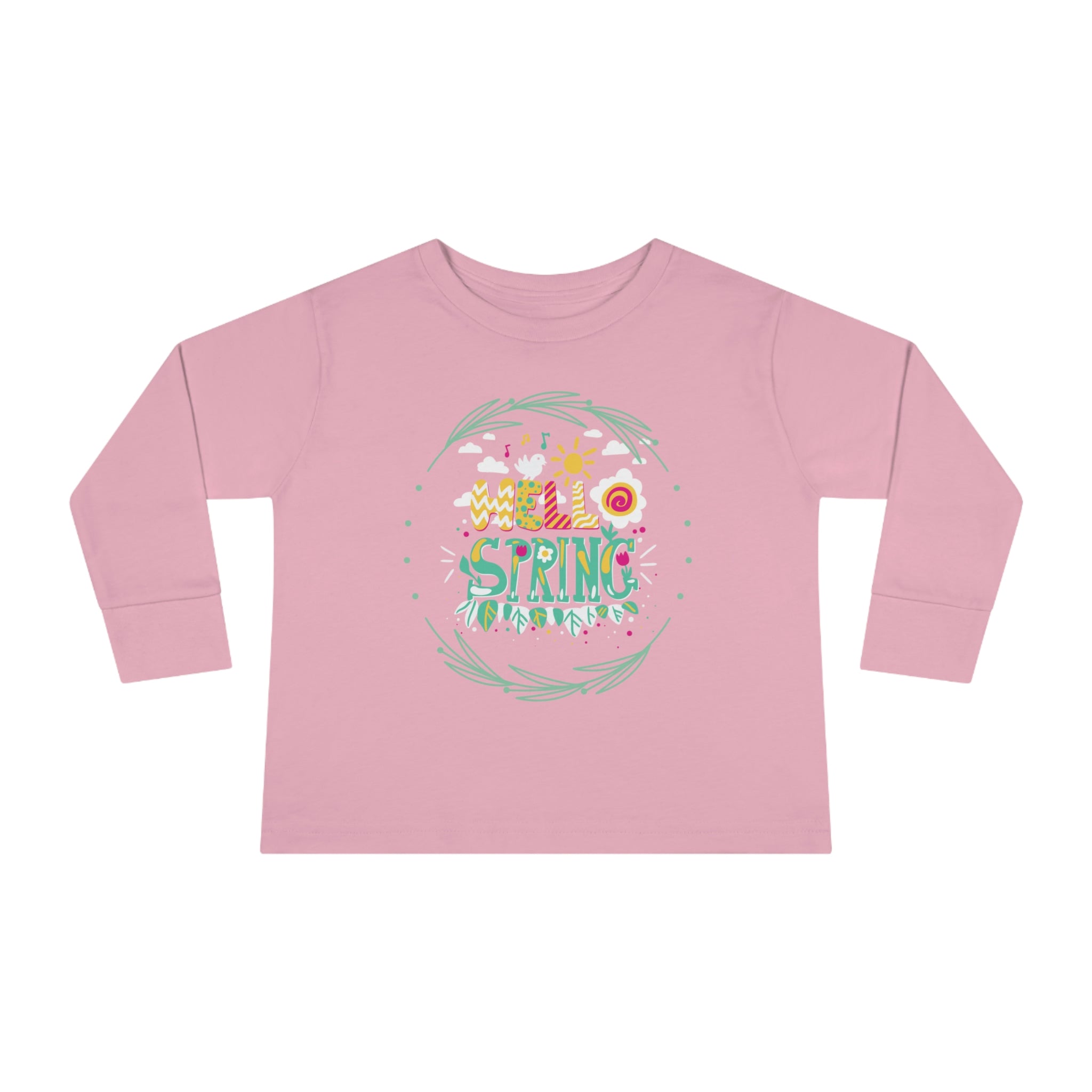 Hello Spring Toddler Long Sleeve Tee