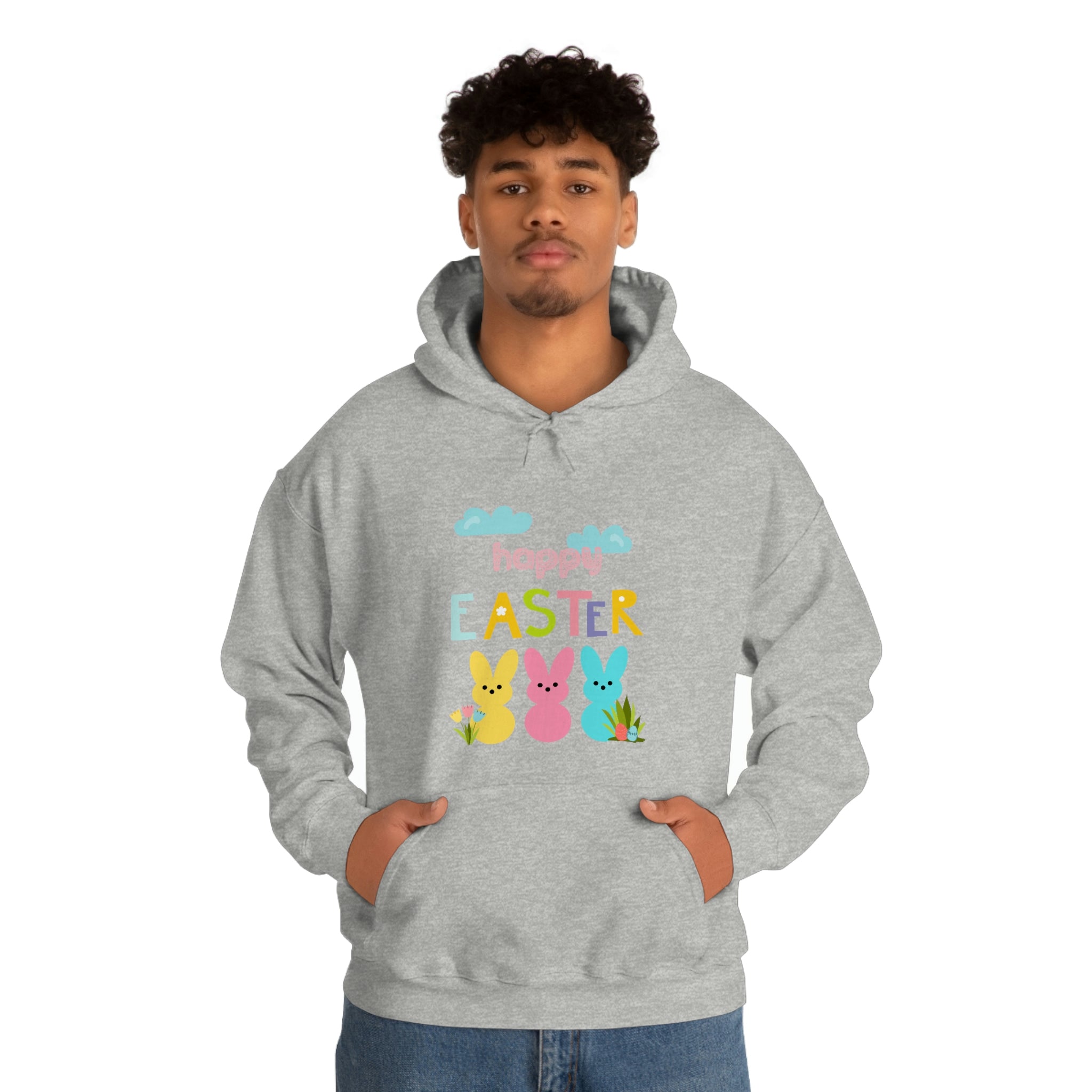 Happy Easter Bunny Unisex Heavy Blend™ Hooded Sweatshirt