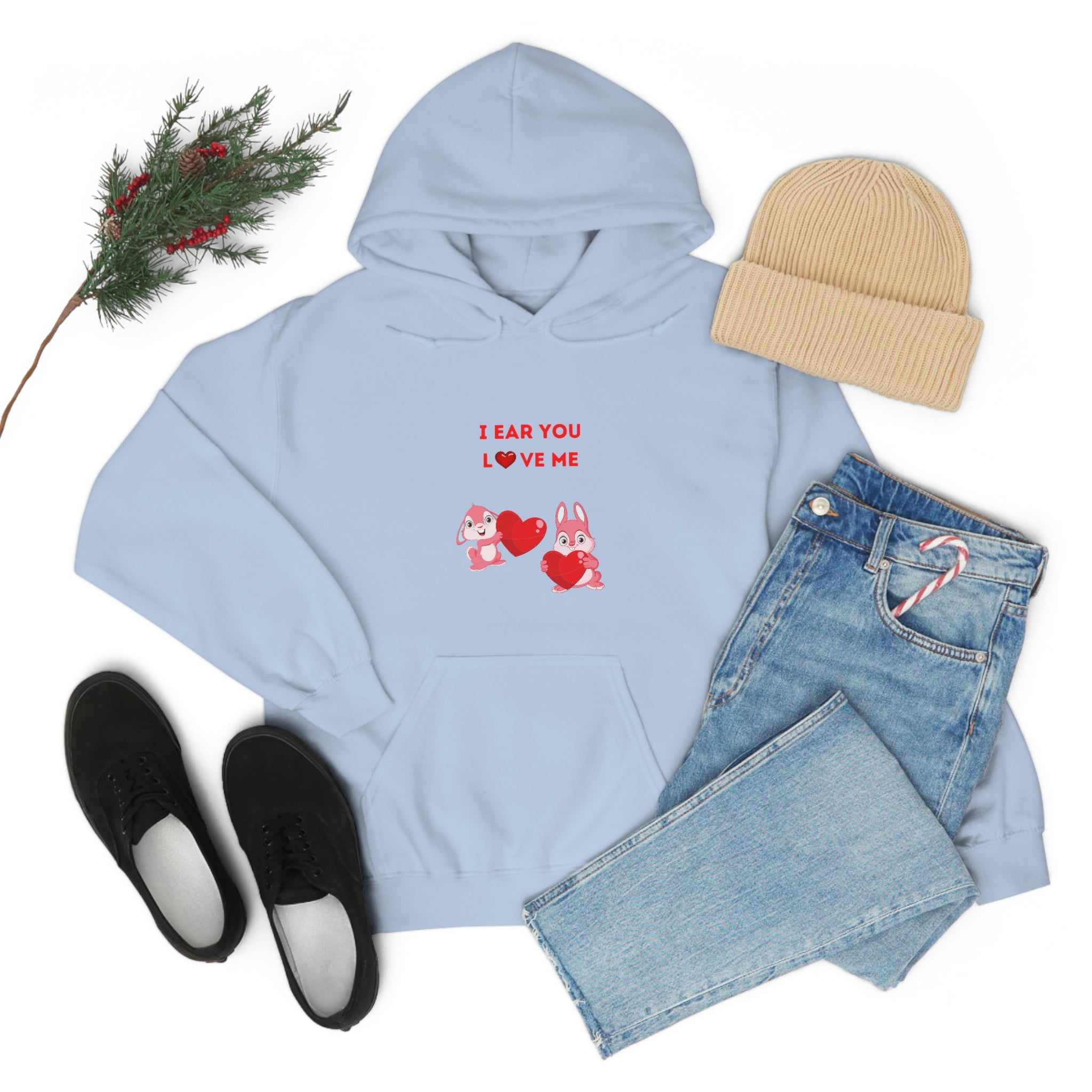 I Ear You Love Me Unisex Heavy Blend™ Hooded Sweatshirt