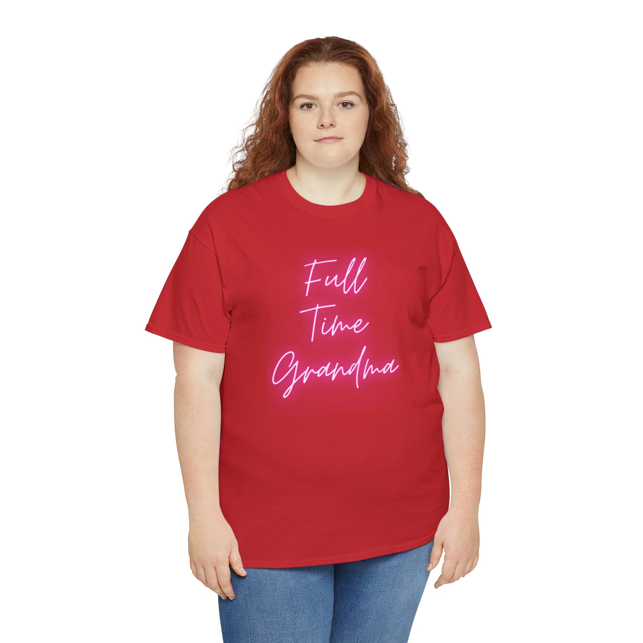 Full Time Grandma Unisex Heavy Cotton Tee