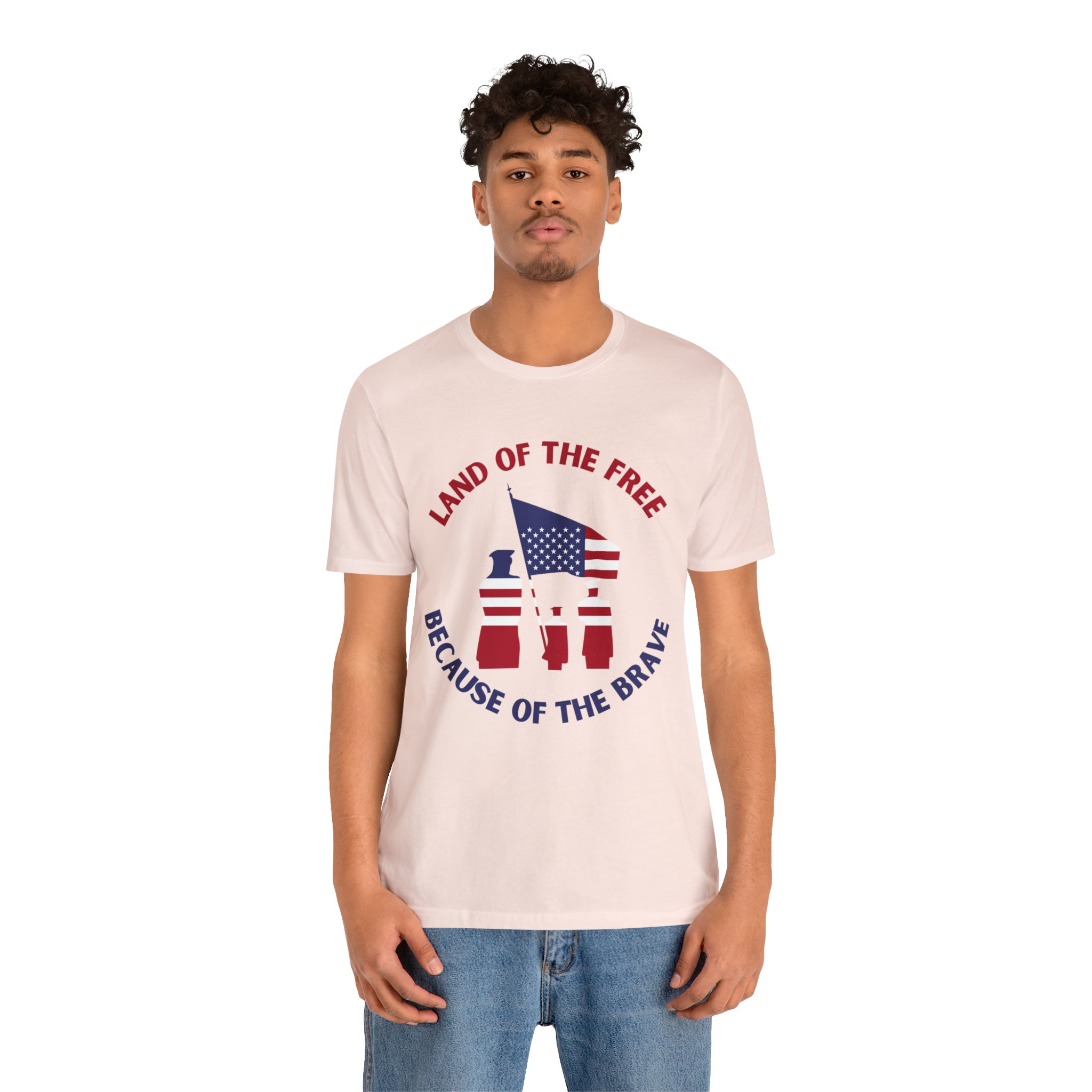 Memorial Day Land Of The Free Unisex Jersey Short Sleeve Tee