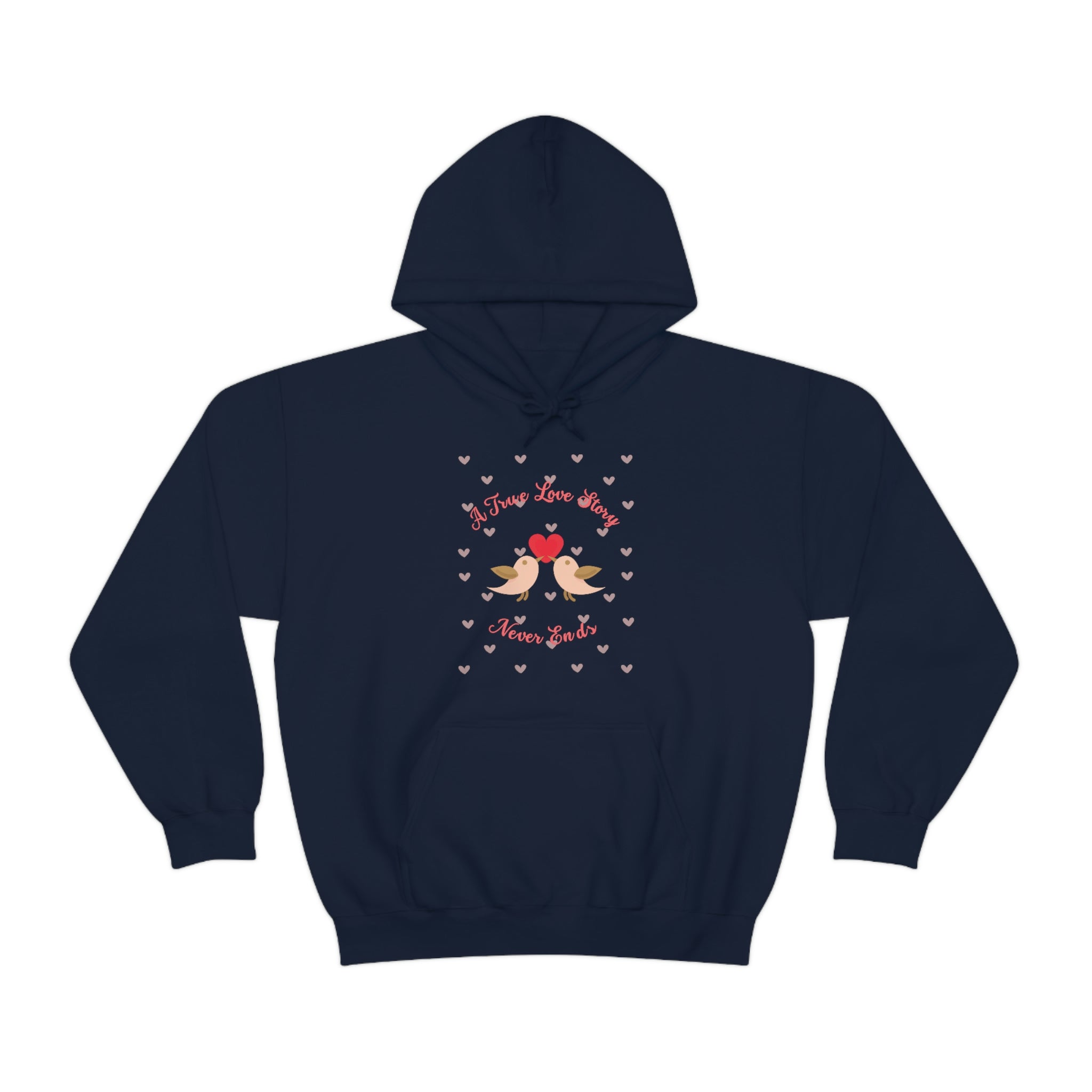 A True Love Story Never Ends Unisex Heavy Blend™ Hooded Sweatshirt