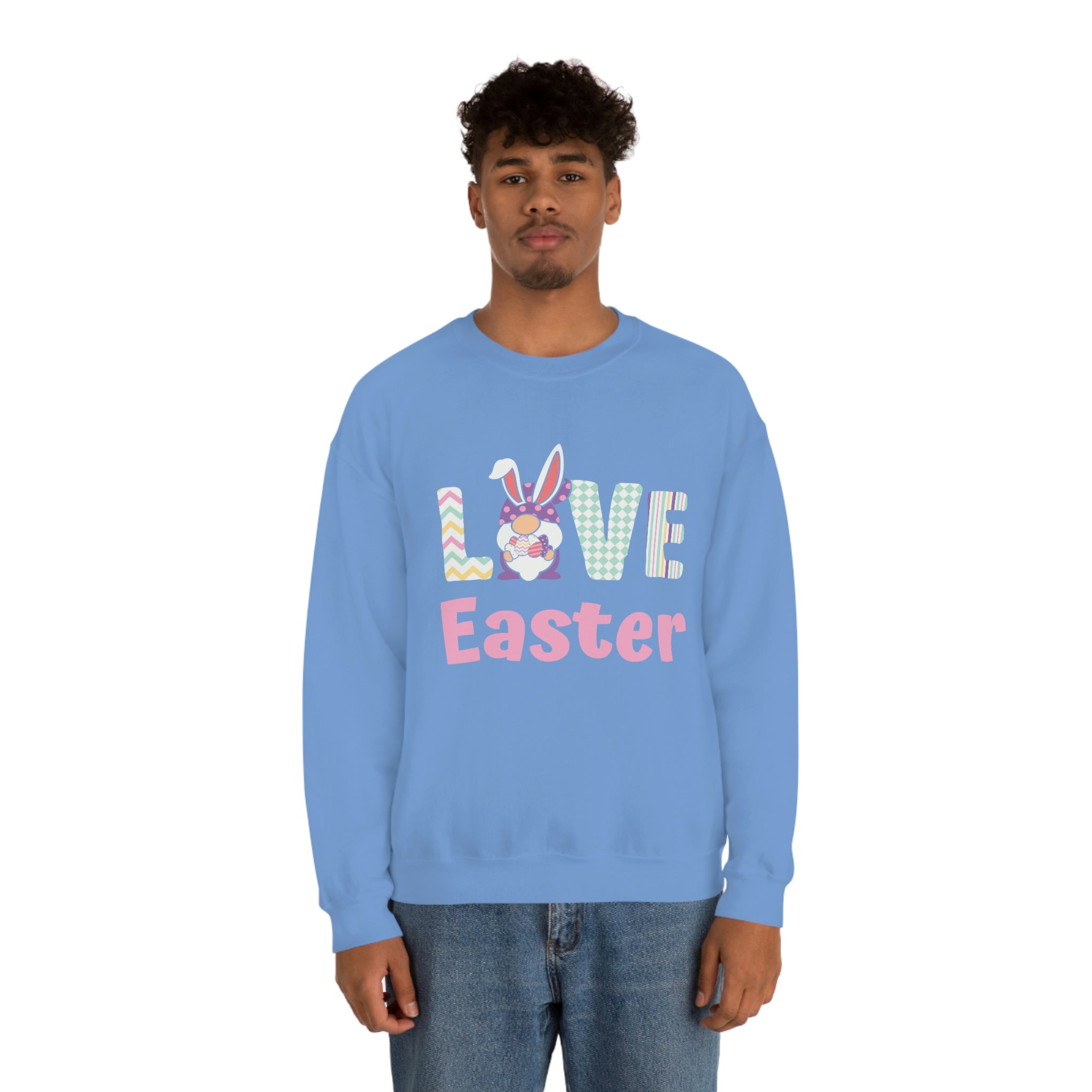 Gnome Love Easter Unisex Heavy Blend™ Crewneck Sweatshirt