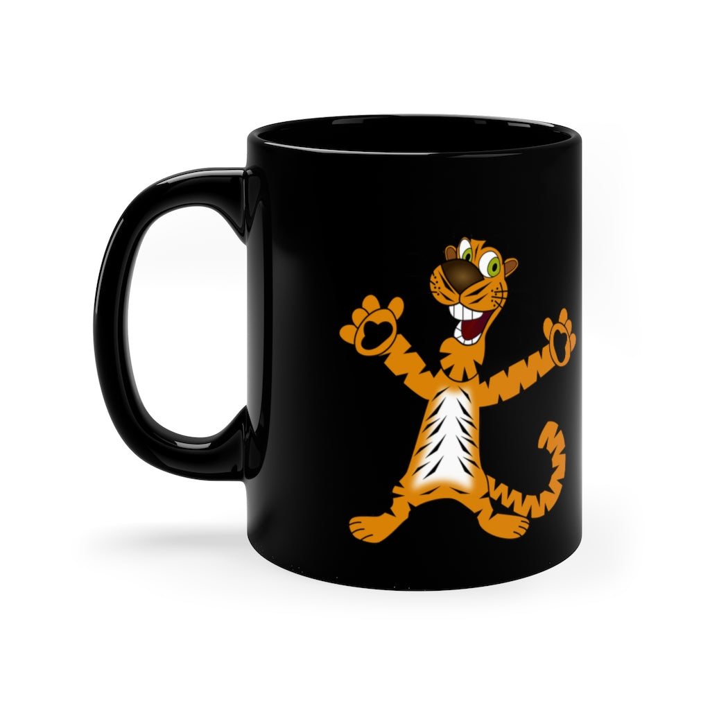 Tigers Black Coffee Mug, 11oz