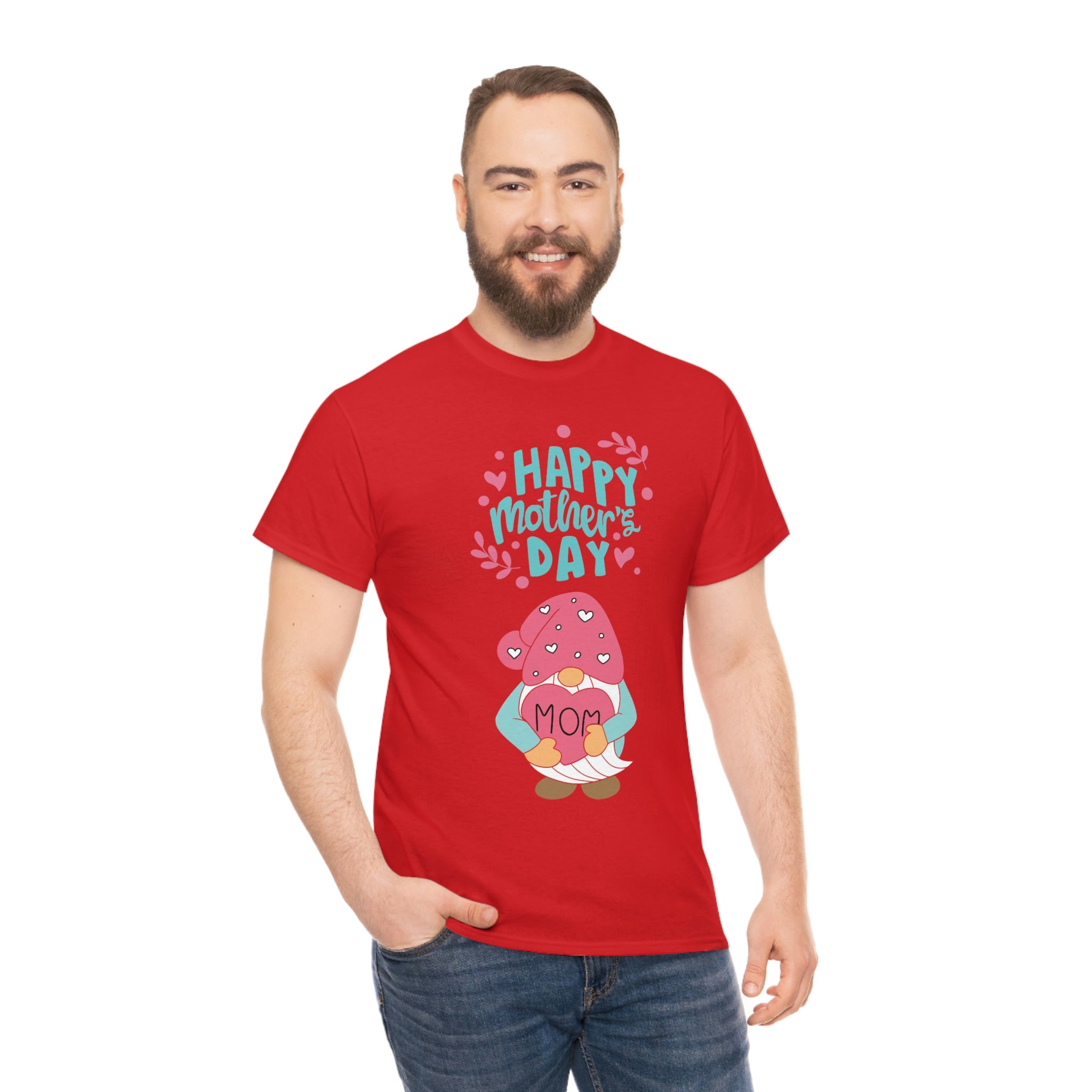 Happy Mother's Day Gnome Unisex Heavy Cotton Tee