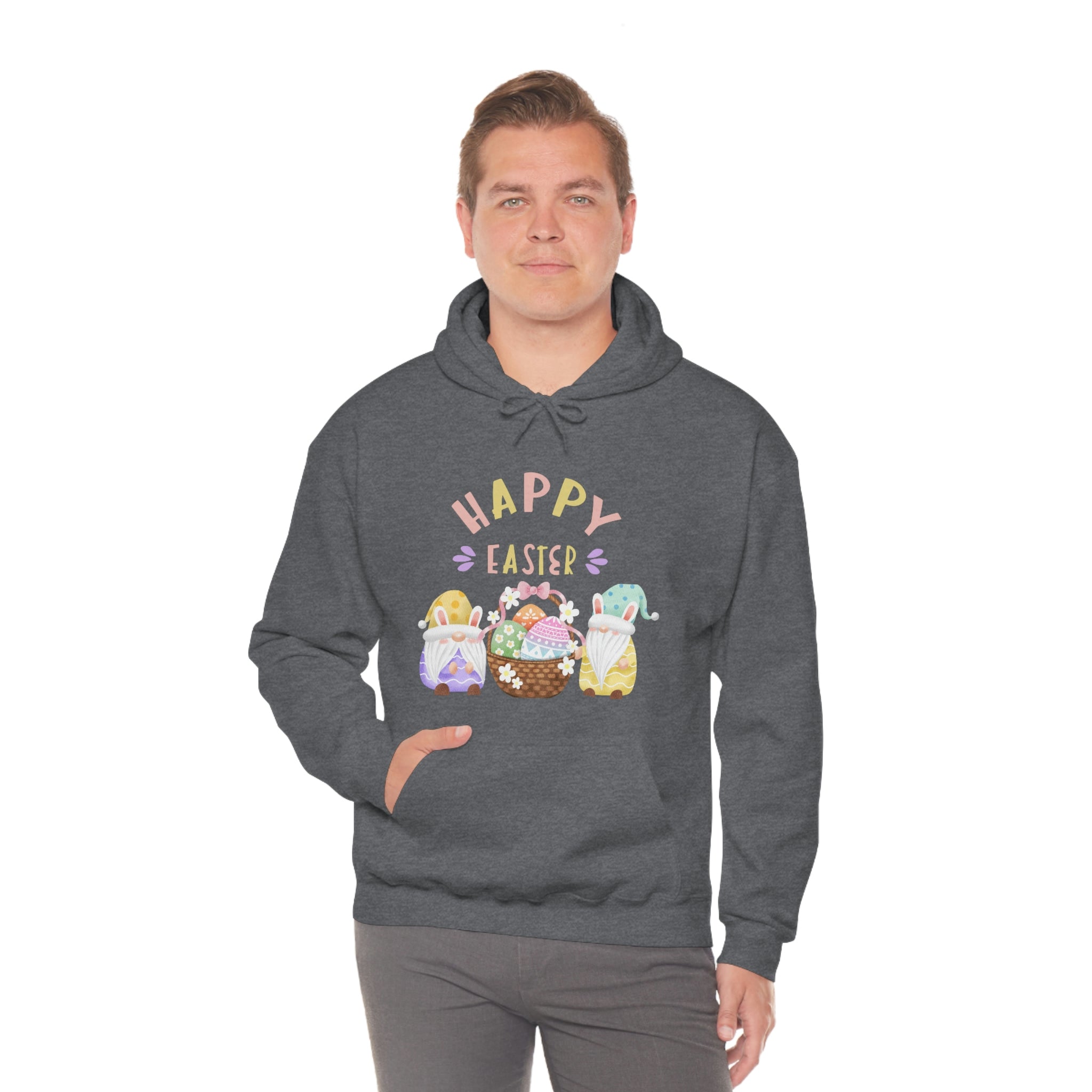 Happy Easter Gnome Unisex Heavy Blend™ Hooded Sweatshirt