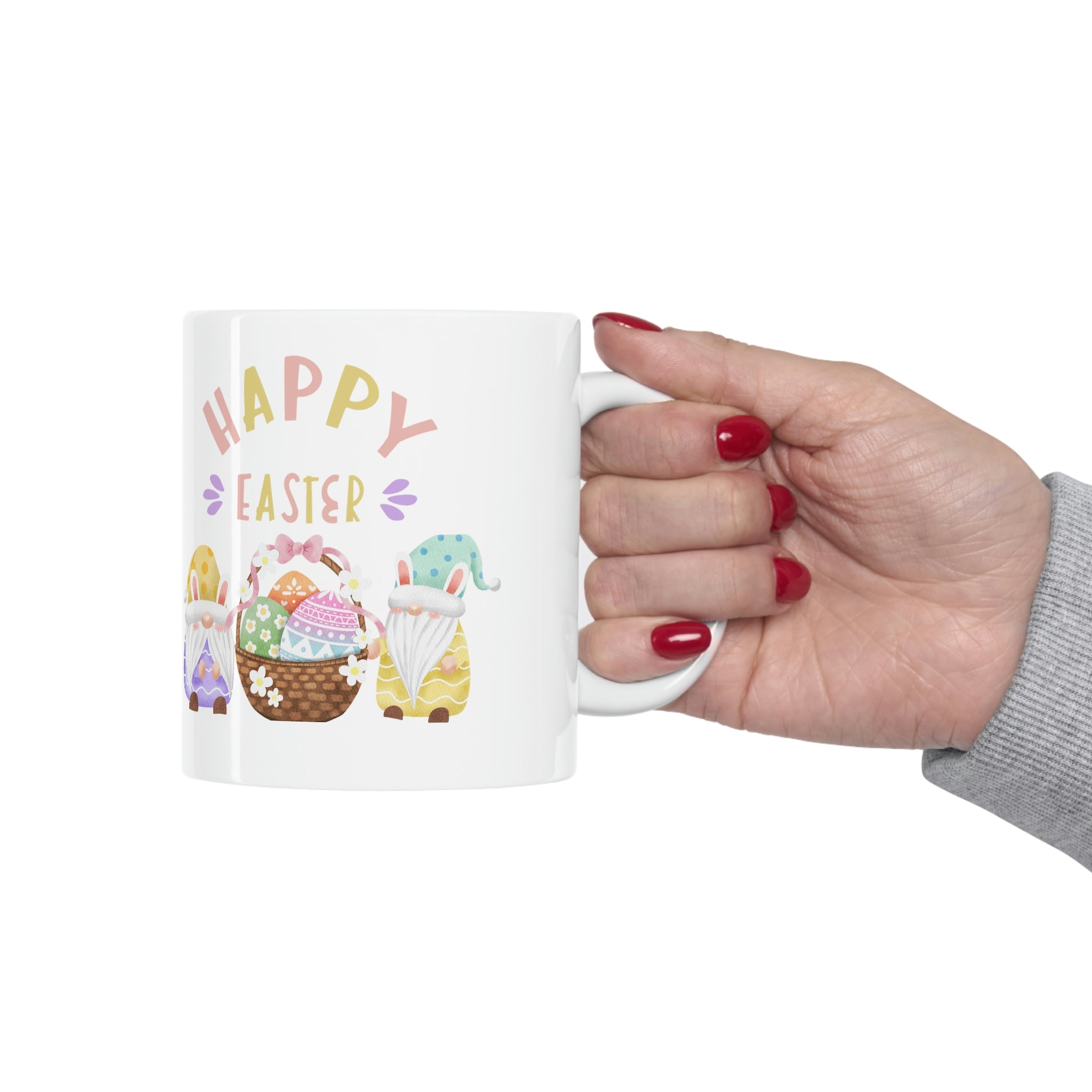 Happy Easter Gnome Ceramic Mug 11oz