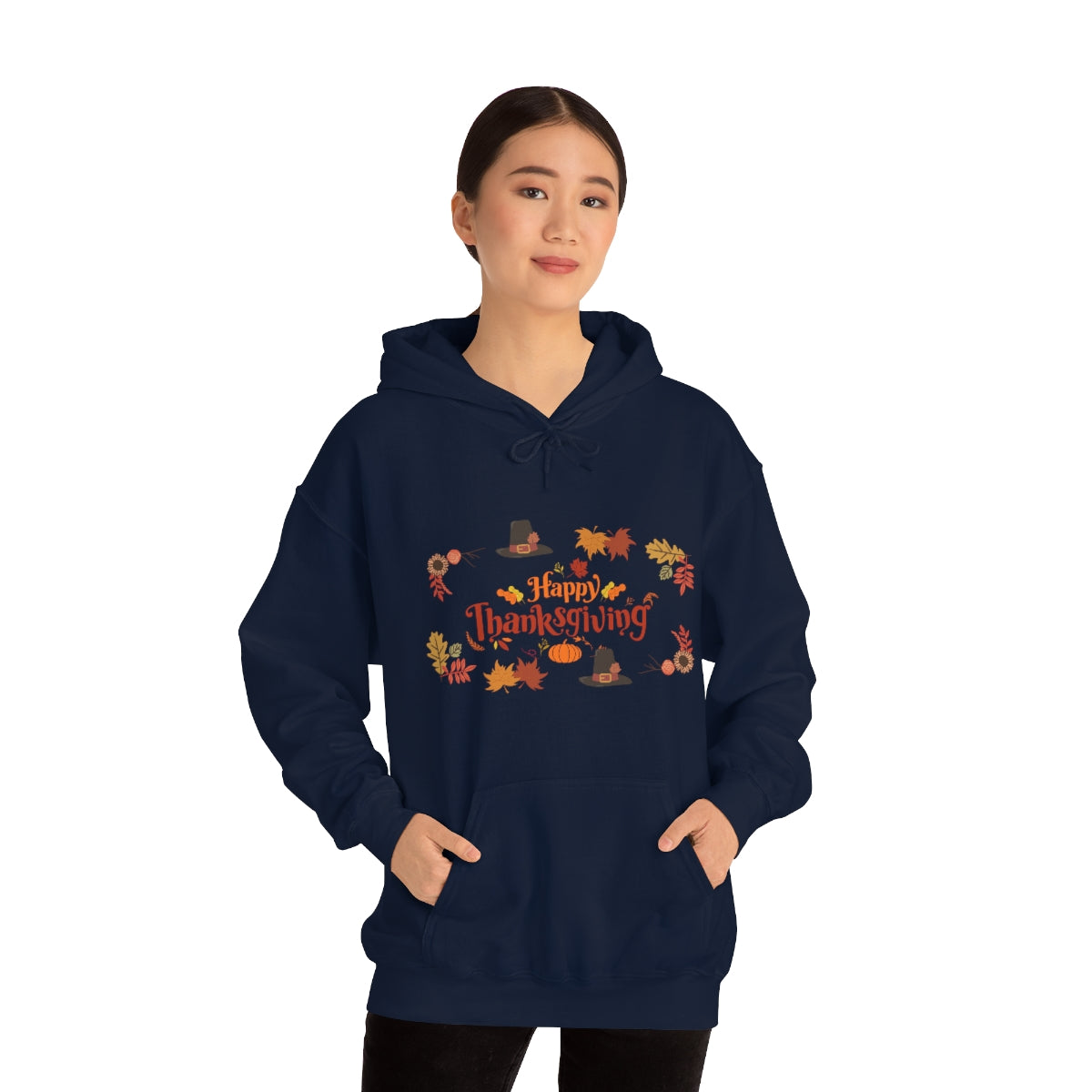 Happy Thanksgiving Unisex Heavy Blend™ Hooded Sweatshirt