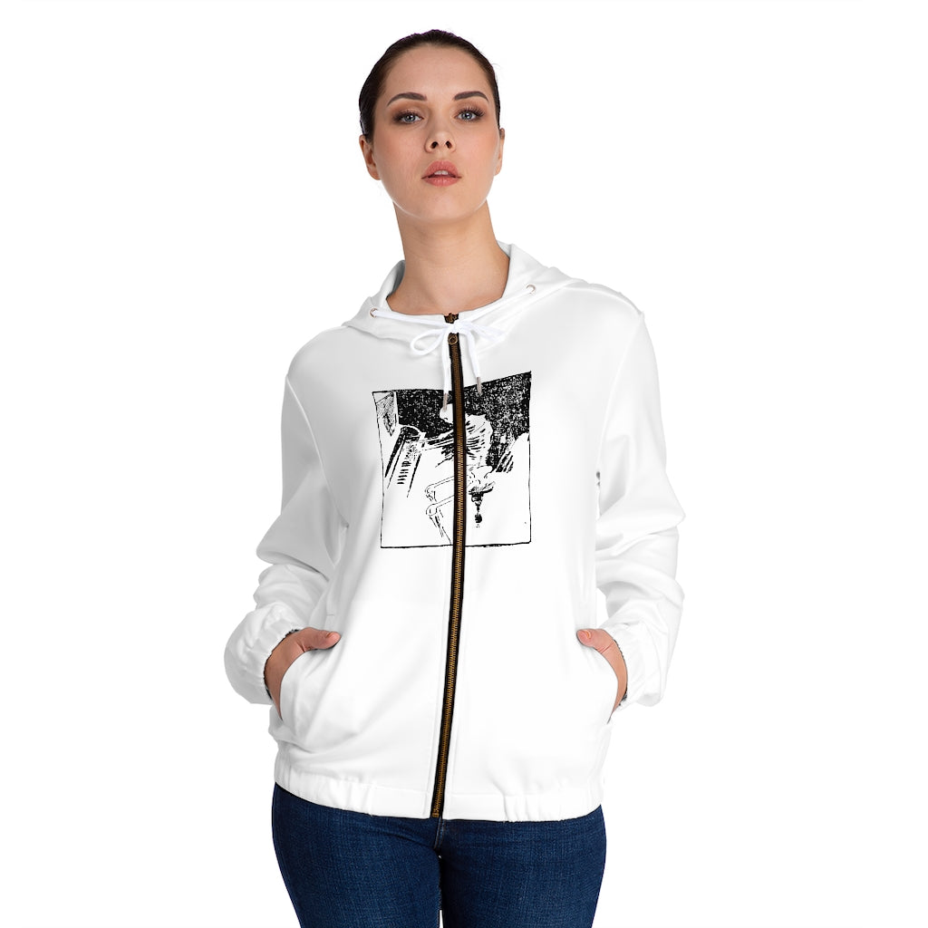 Piano Player's Women’s Full-Zip Hoodie (AOP)