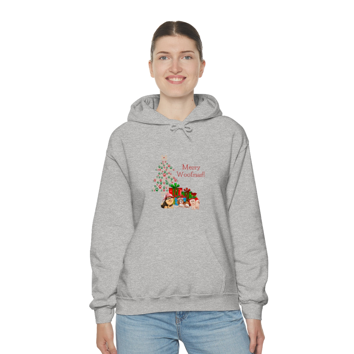 Merry Woolfmas Unisex Heavy Blend™ Hooded Sweatshirt