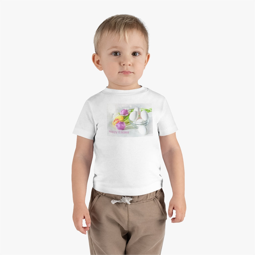 Happy Easter Infant Cotton Jersey Tee